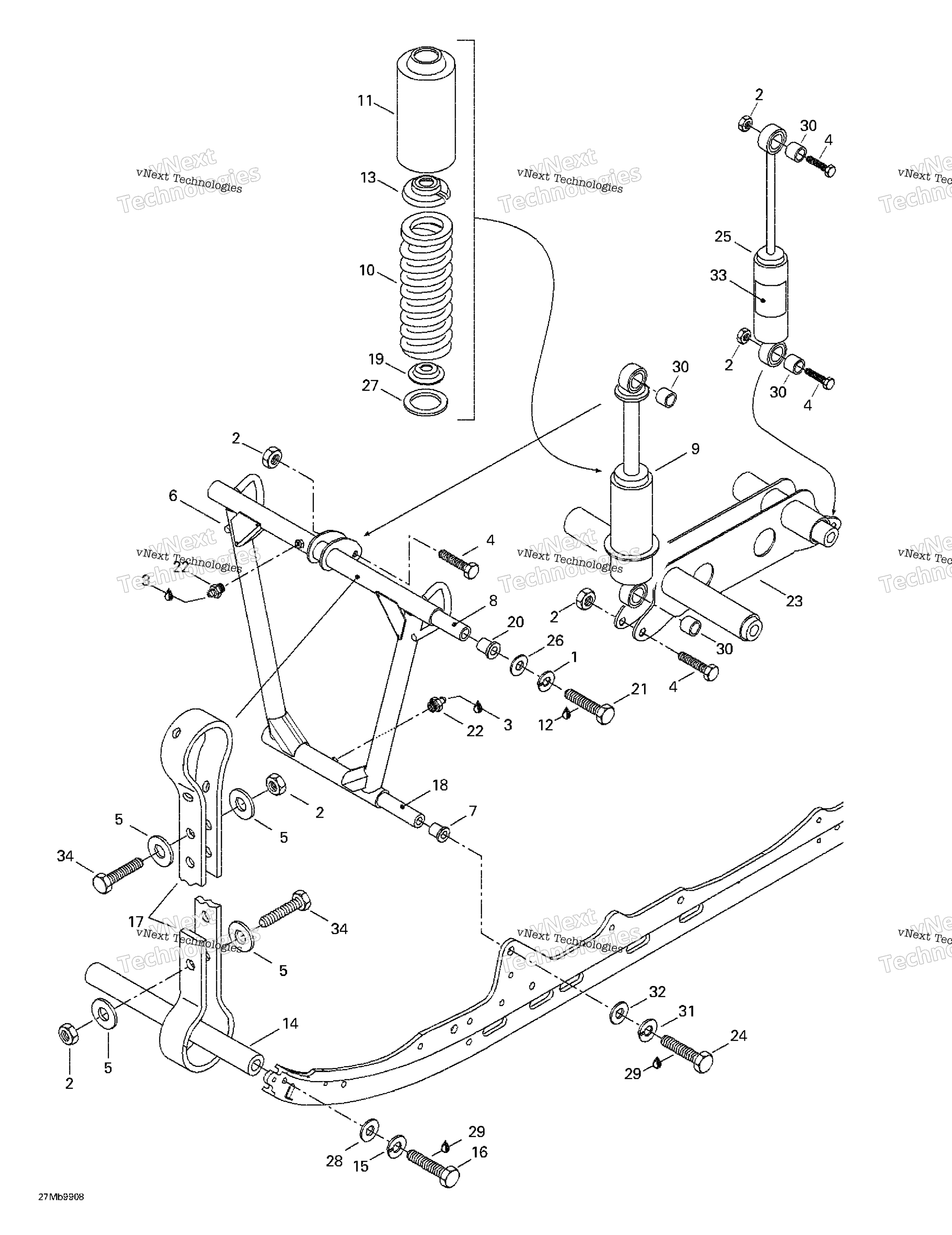 Передняя часть Arm, Rear Suspension