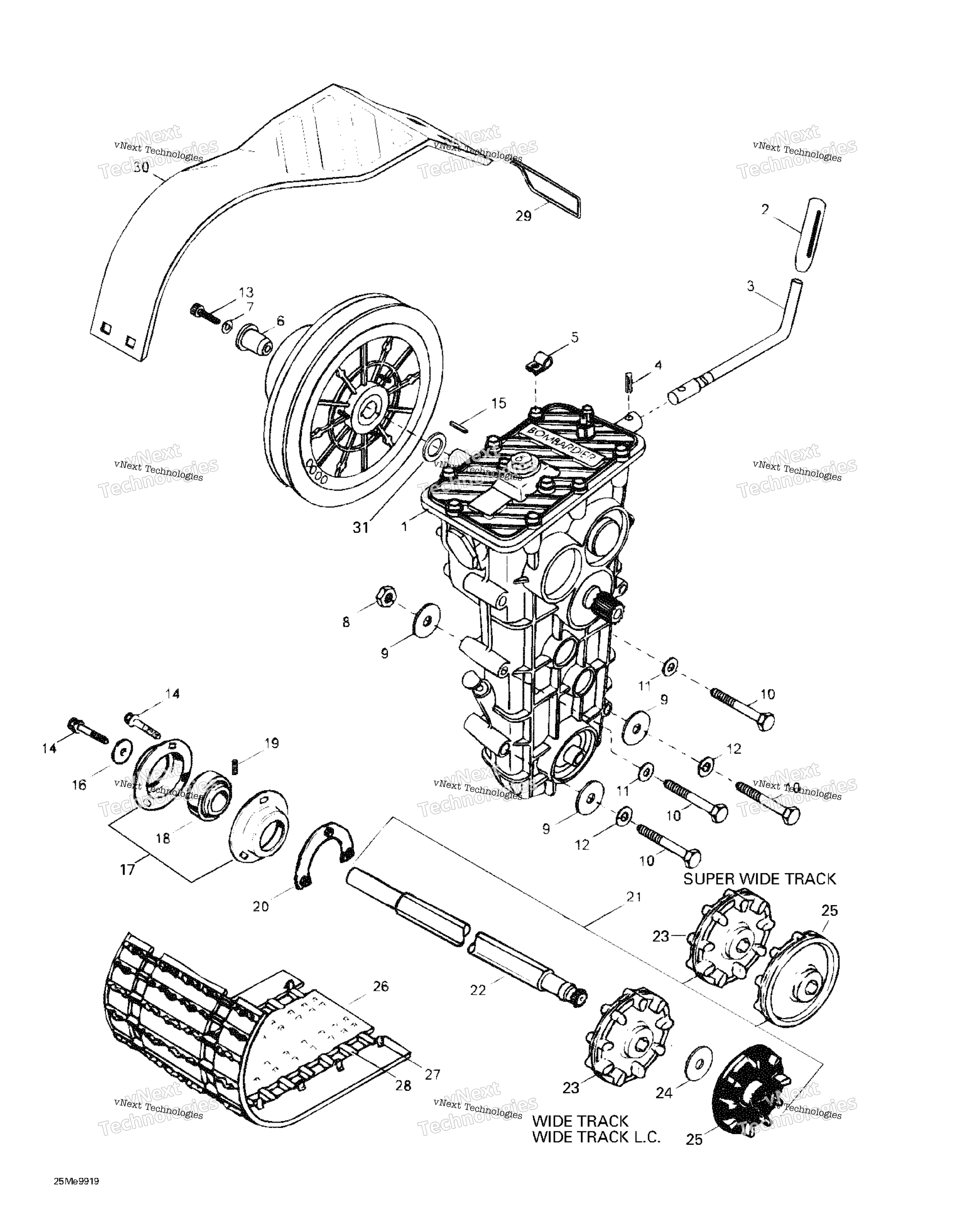 Привод Axle, Track And Belt Guard