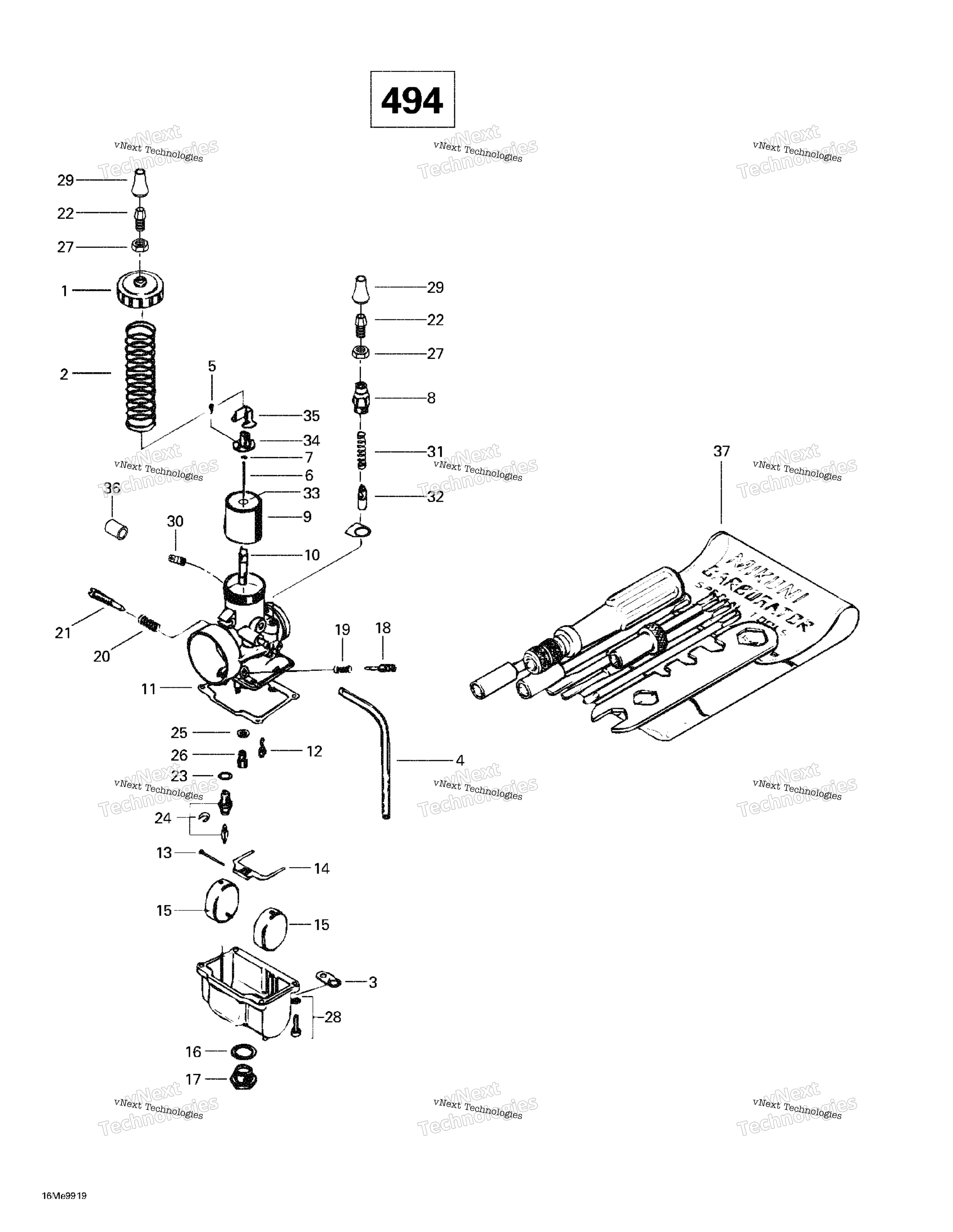 Carburetors Wide Track Lc 494