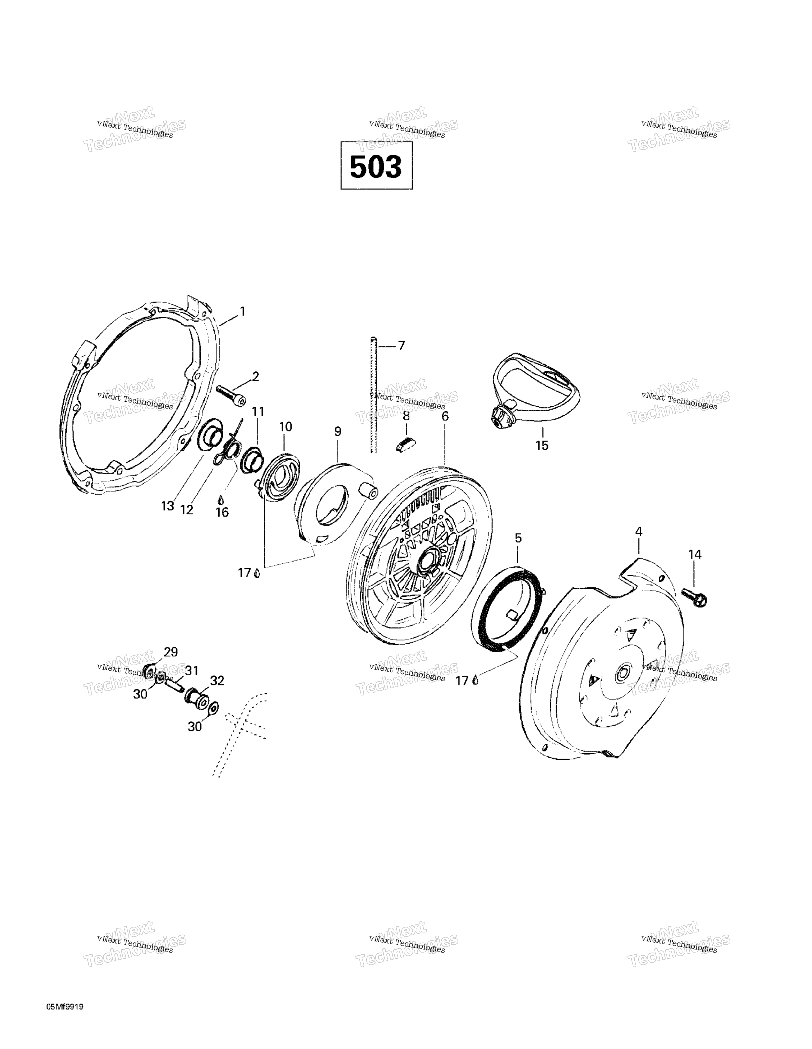 Ручной стартер Starter (503)