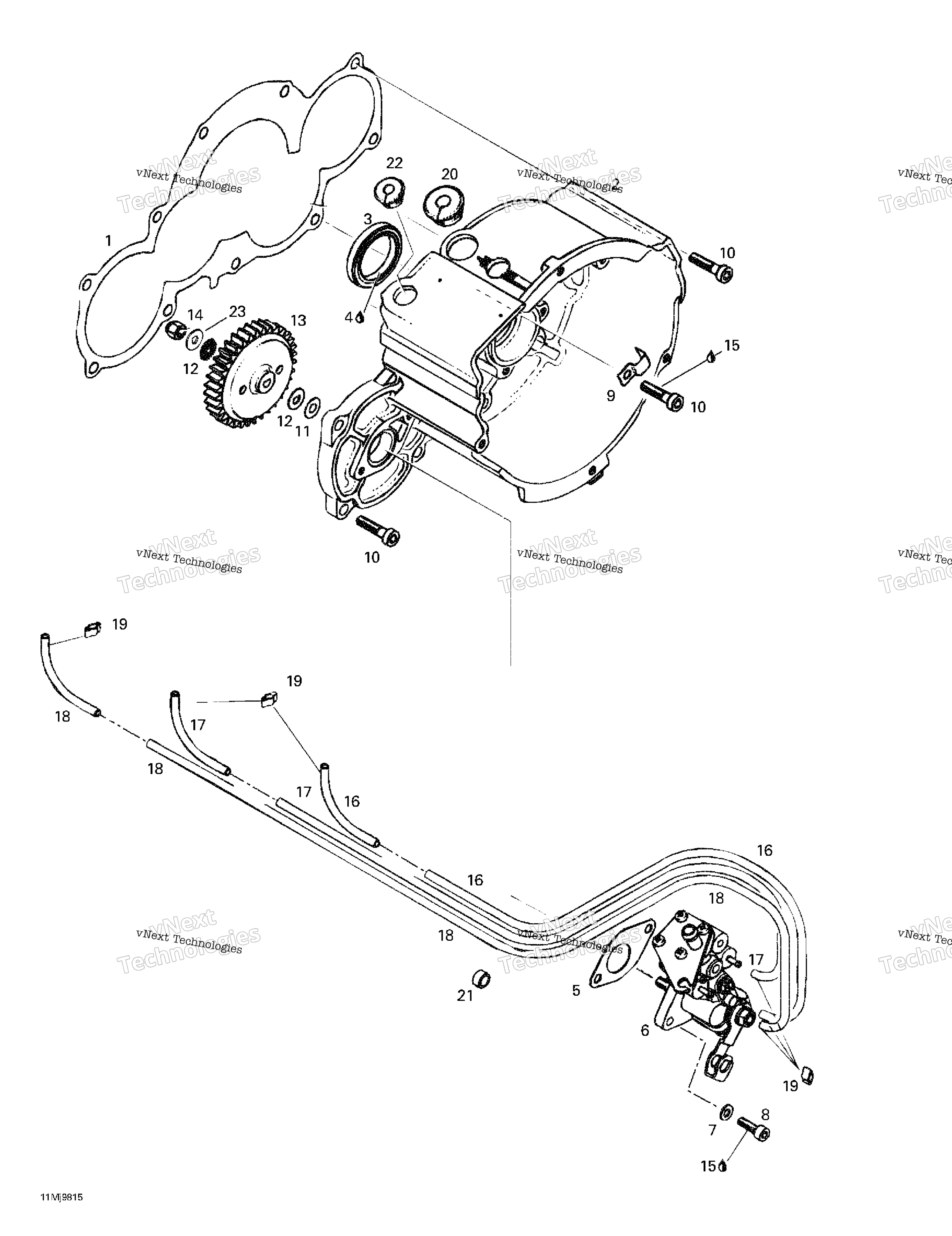 Система зажигания Housing Oil Pump