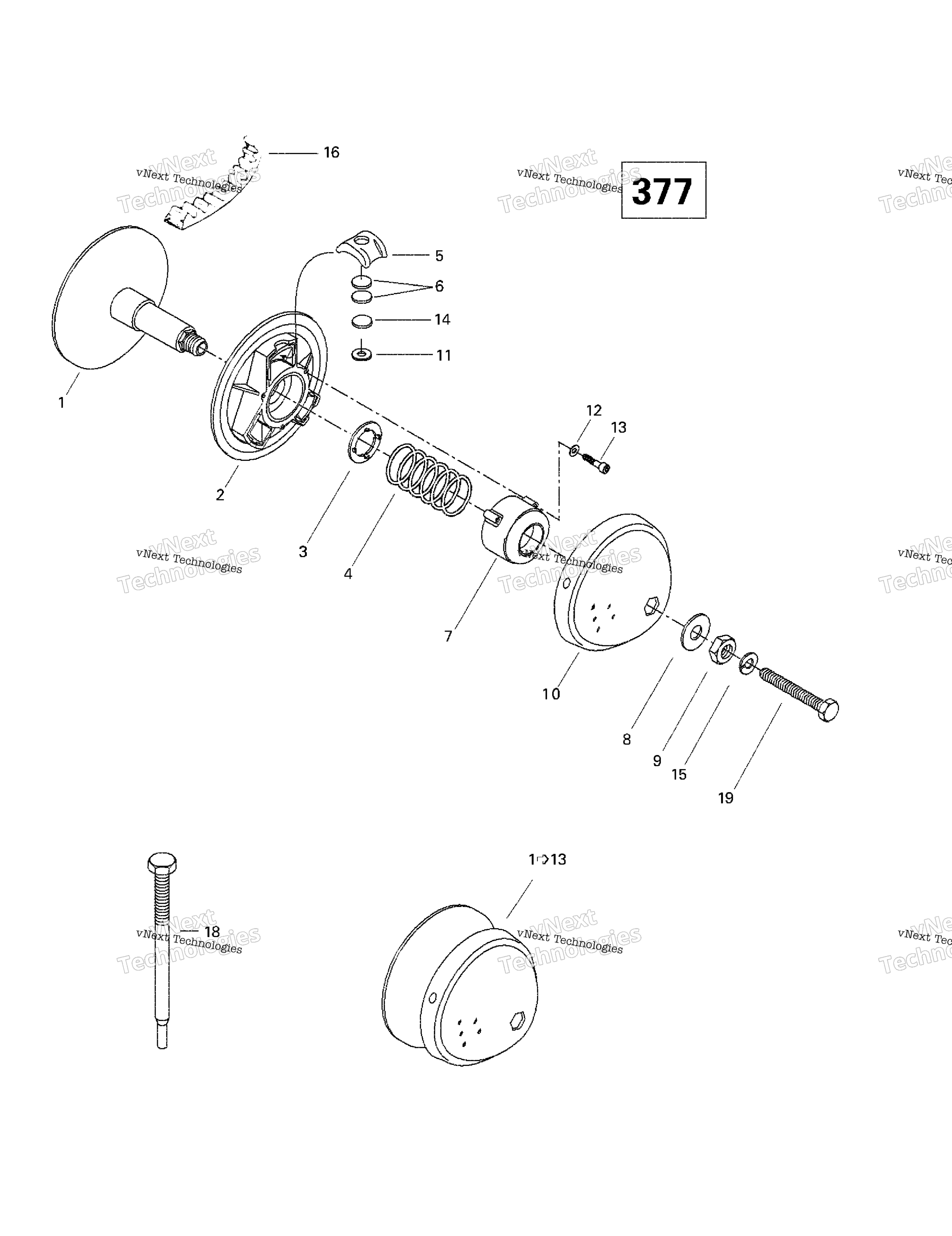 Привод Pulley (377)