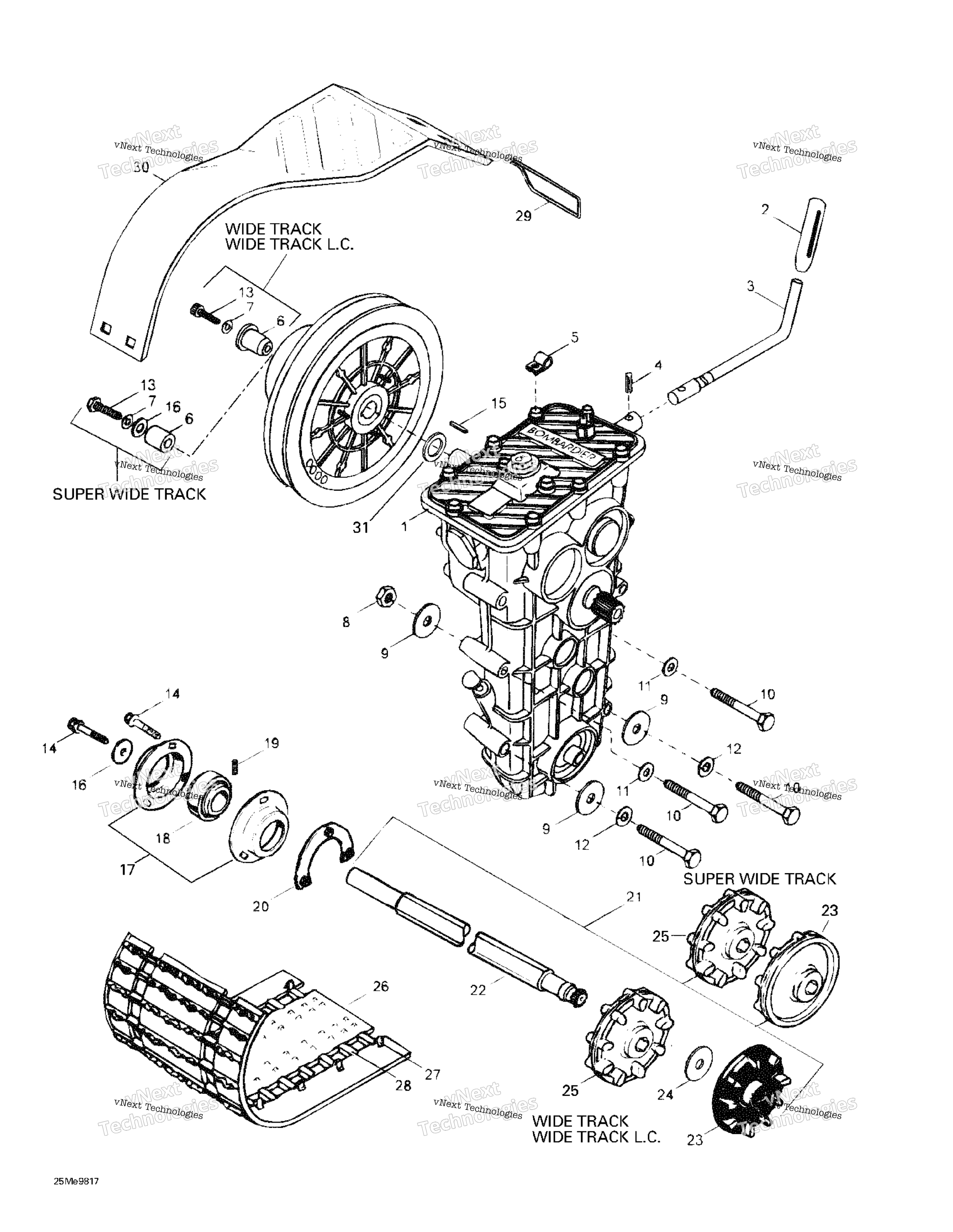Привод Axle, Track And Belt Guard
