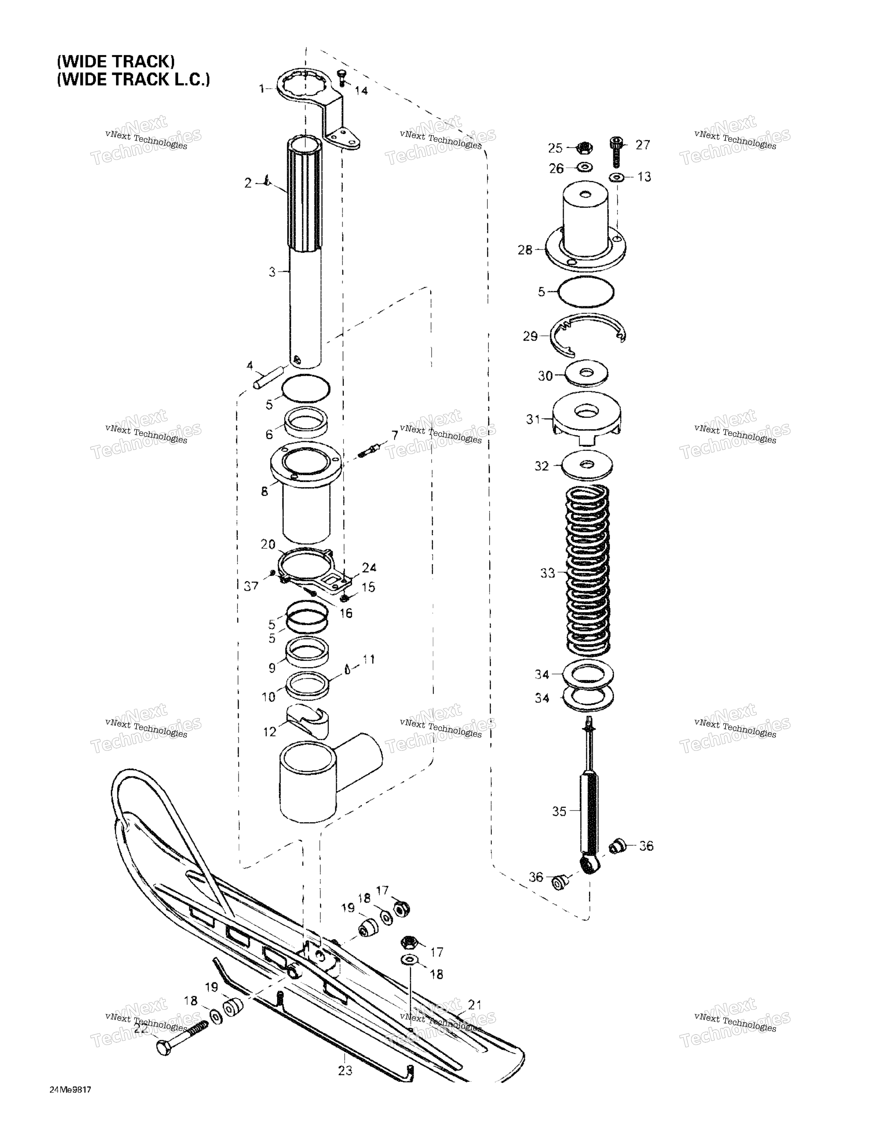 Передняя часть Suspension And Ski