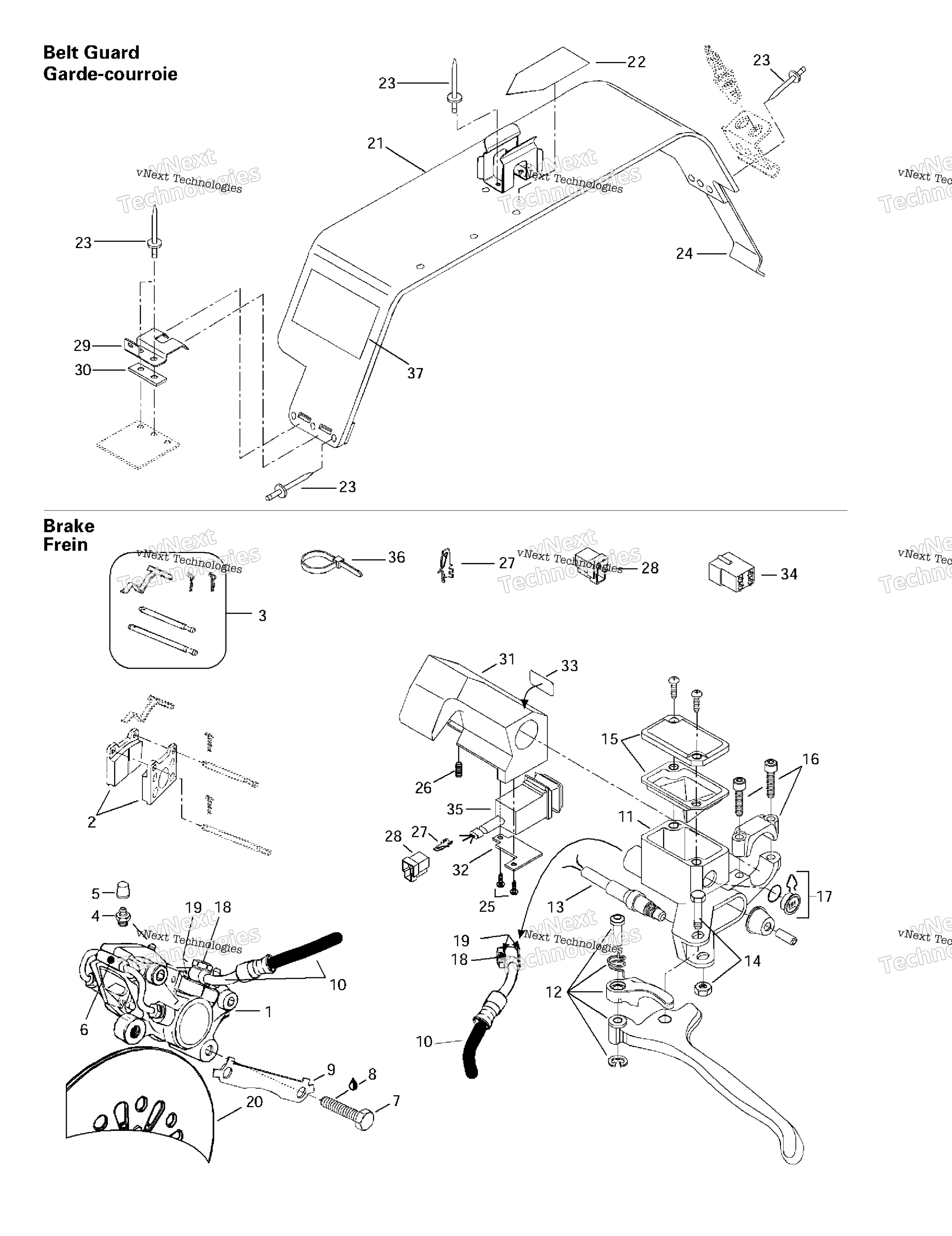 Hydraulic тормоз и Belt защита