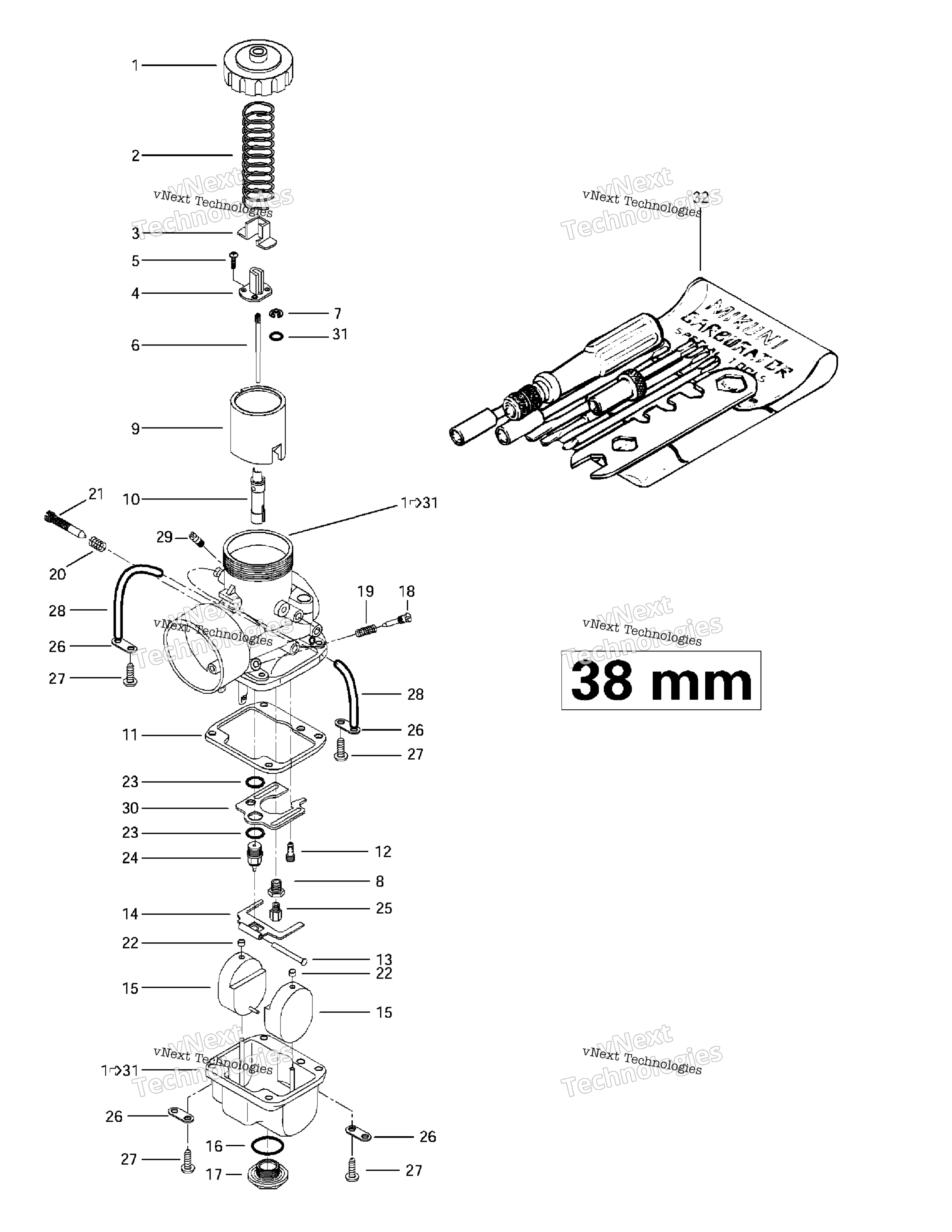Carburetors 38 Mm