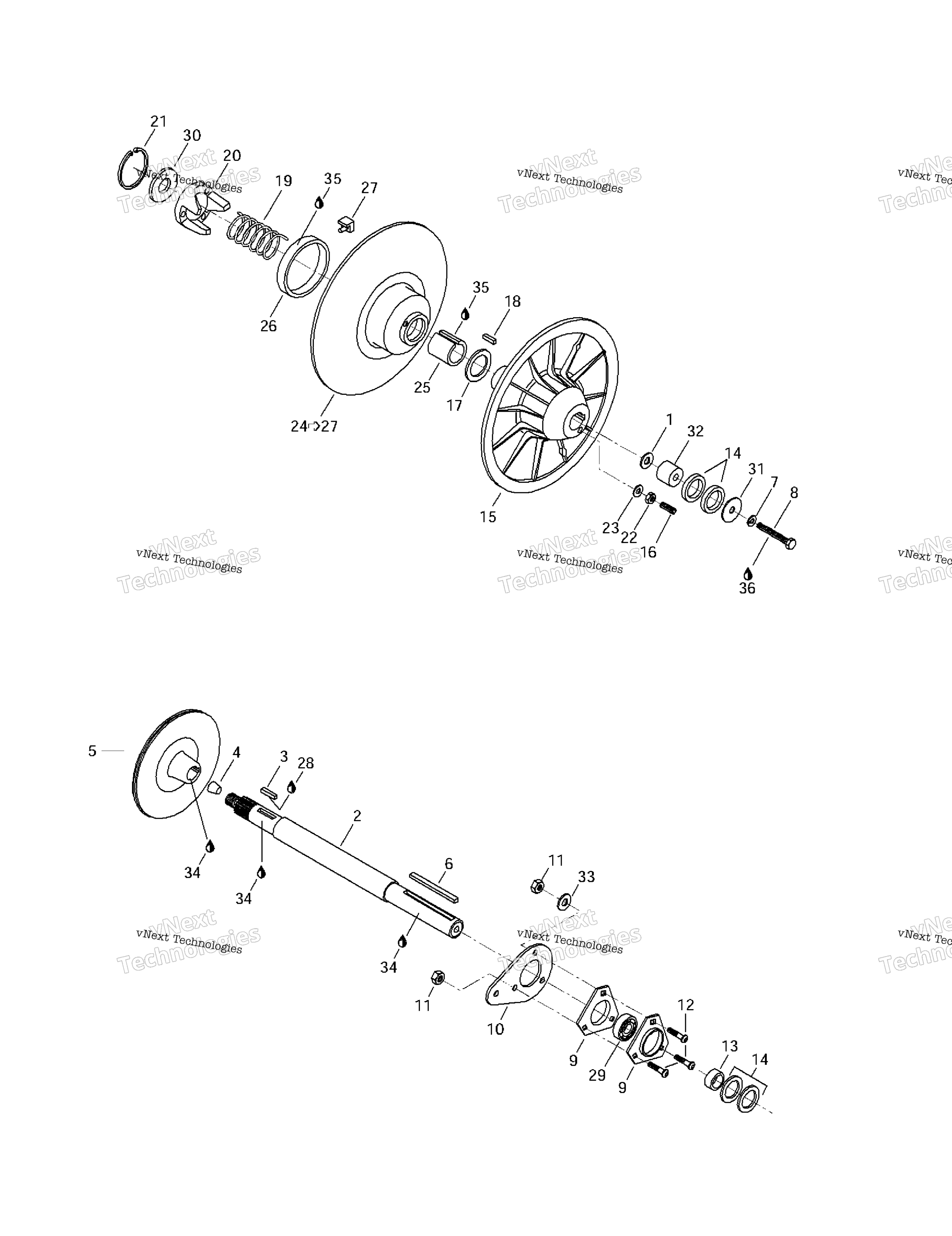 Ведомый Pulley
