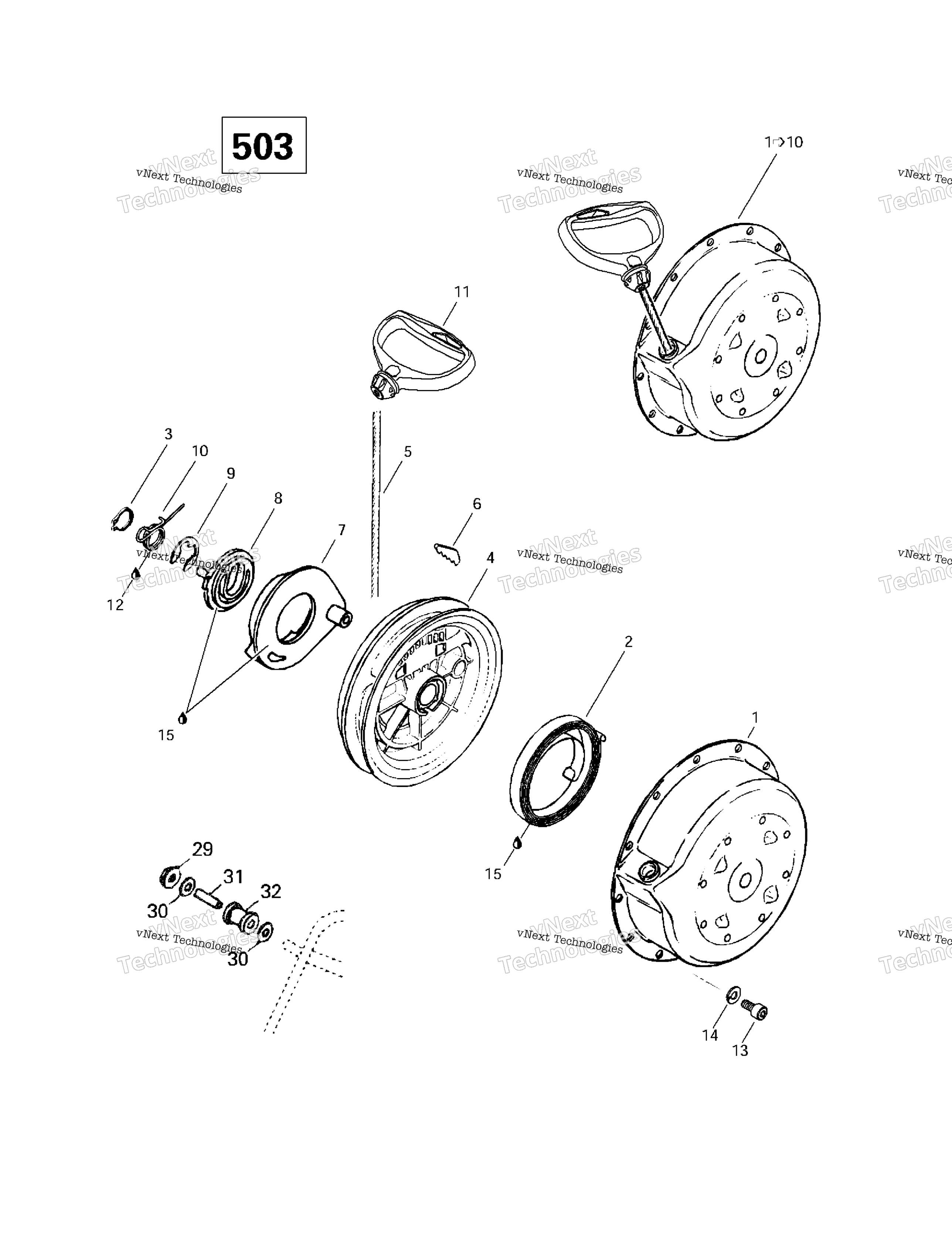 Ручной стартер Starter (503)