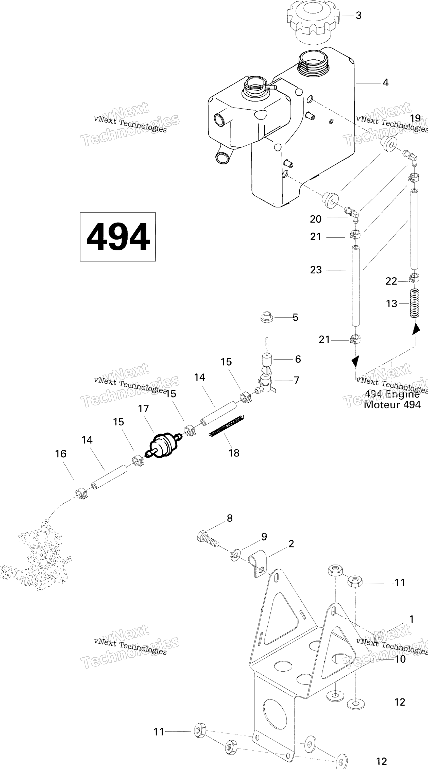 масляный Tank And Support 500