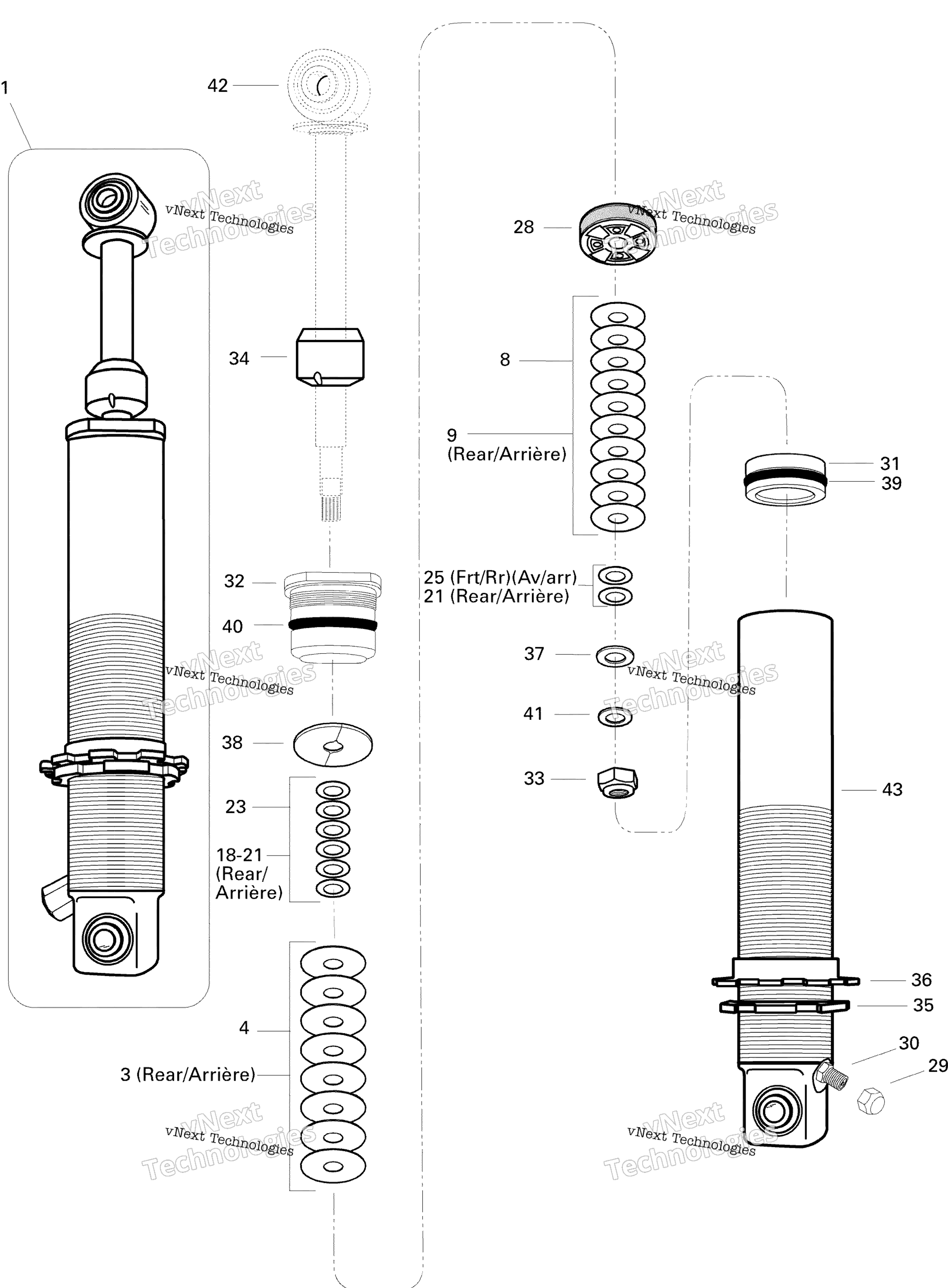 Take Apart Shock, передний 440