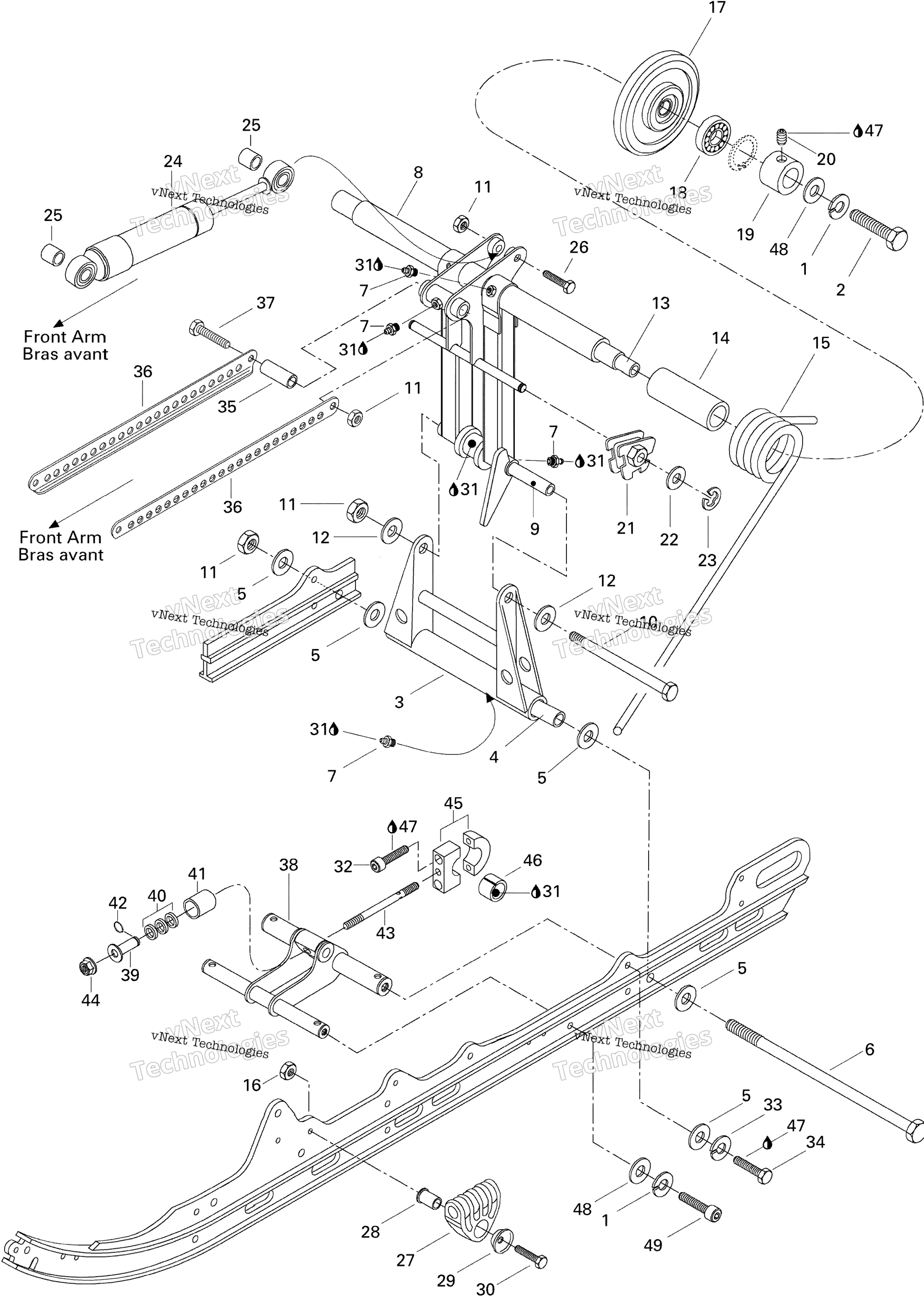 Задняя часть Arm 440