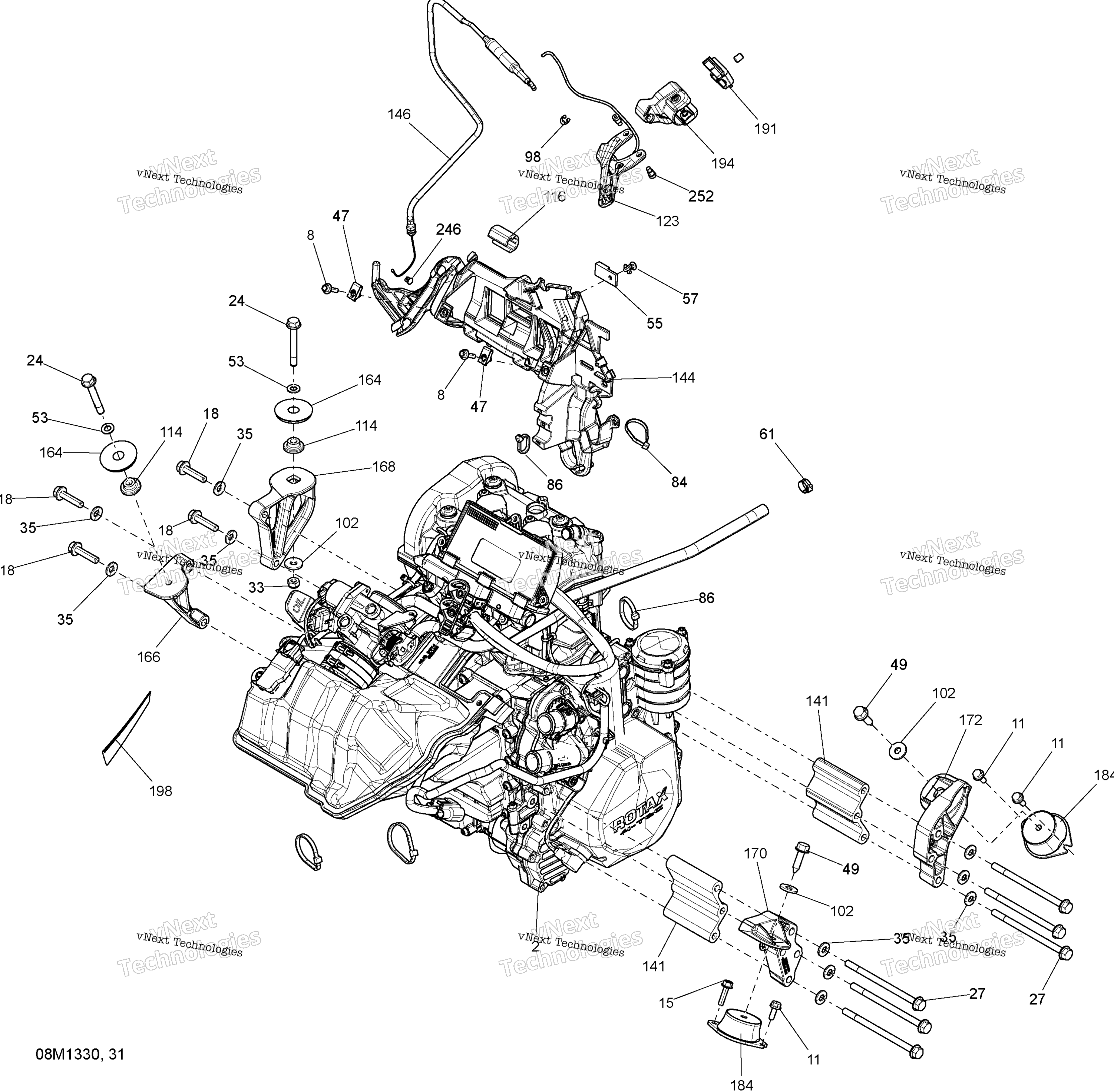 Двигатель And Engine Support