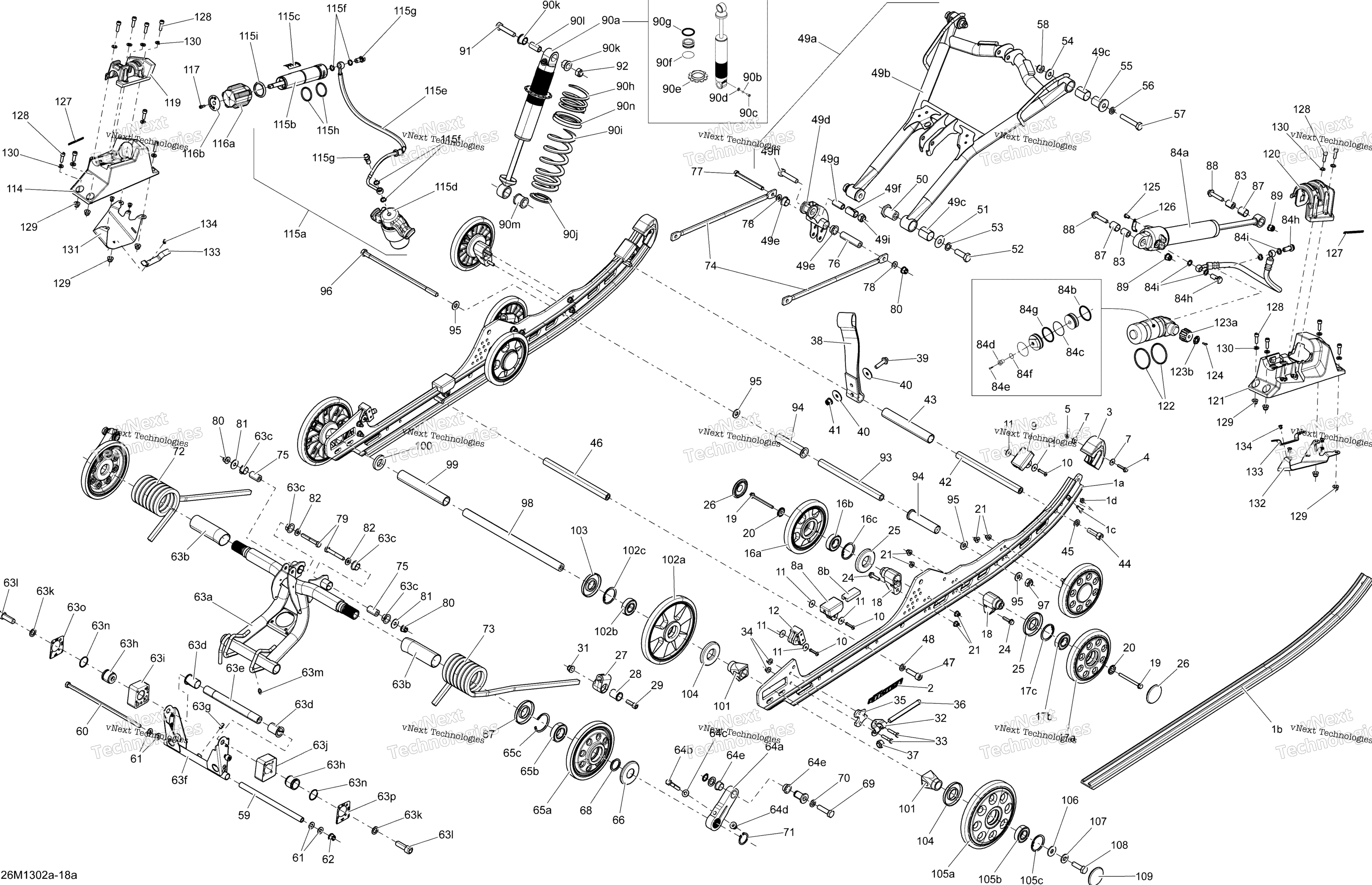 Задняя часть Suspension With Adjust System