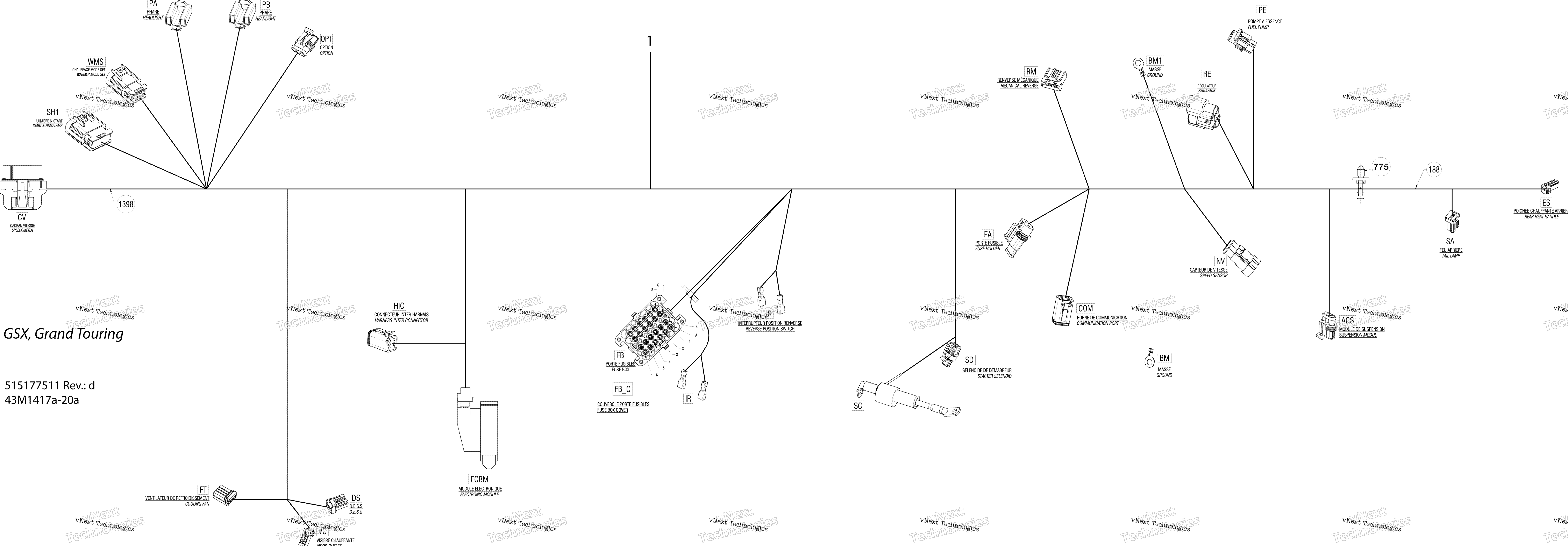 Электрооборудование Harness Main Harness