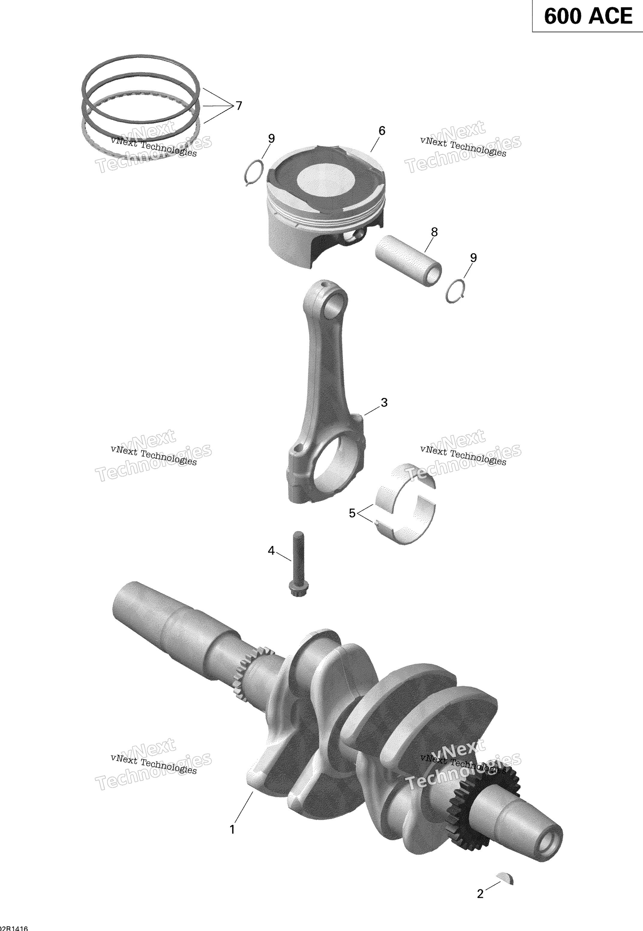 Коленчатый вал And Pistons