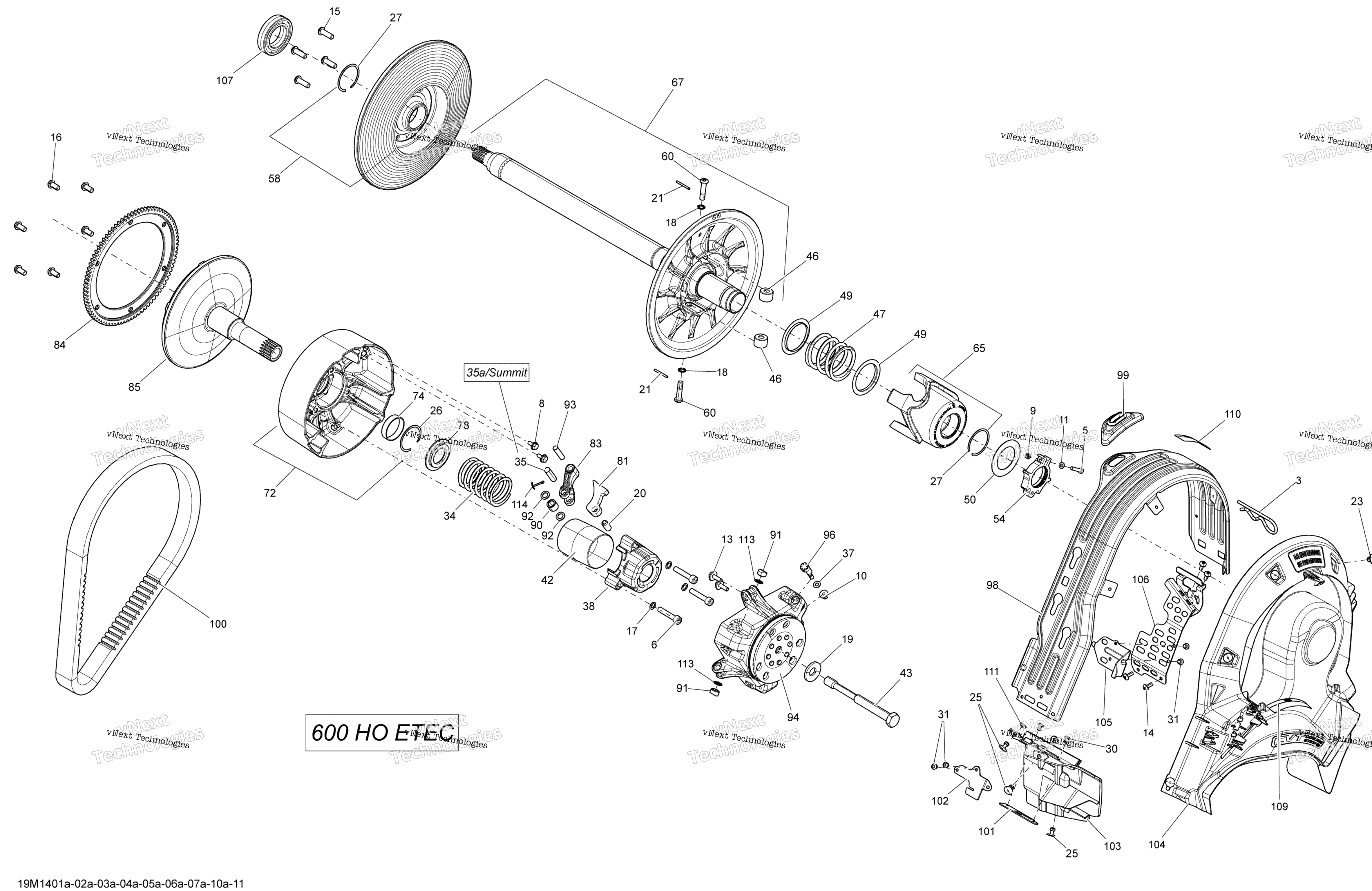 Шкив System 600 Ho Etec