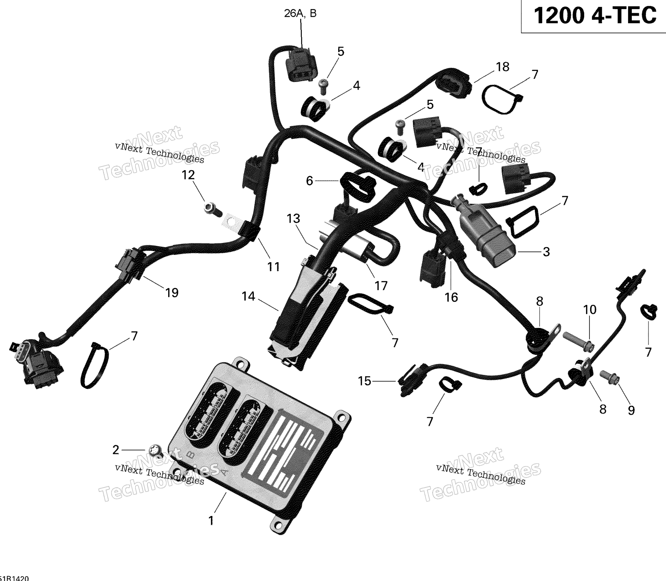 Двигатель Harness And Electronic Module