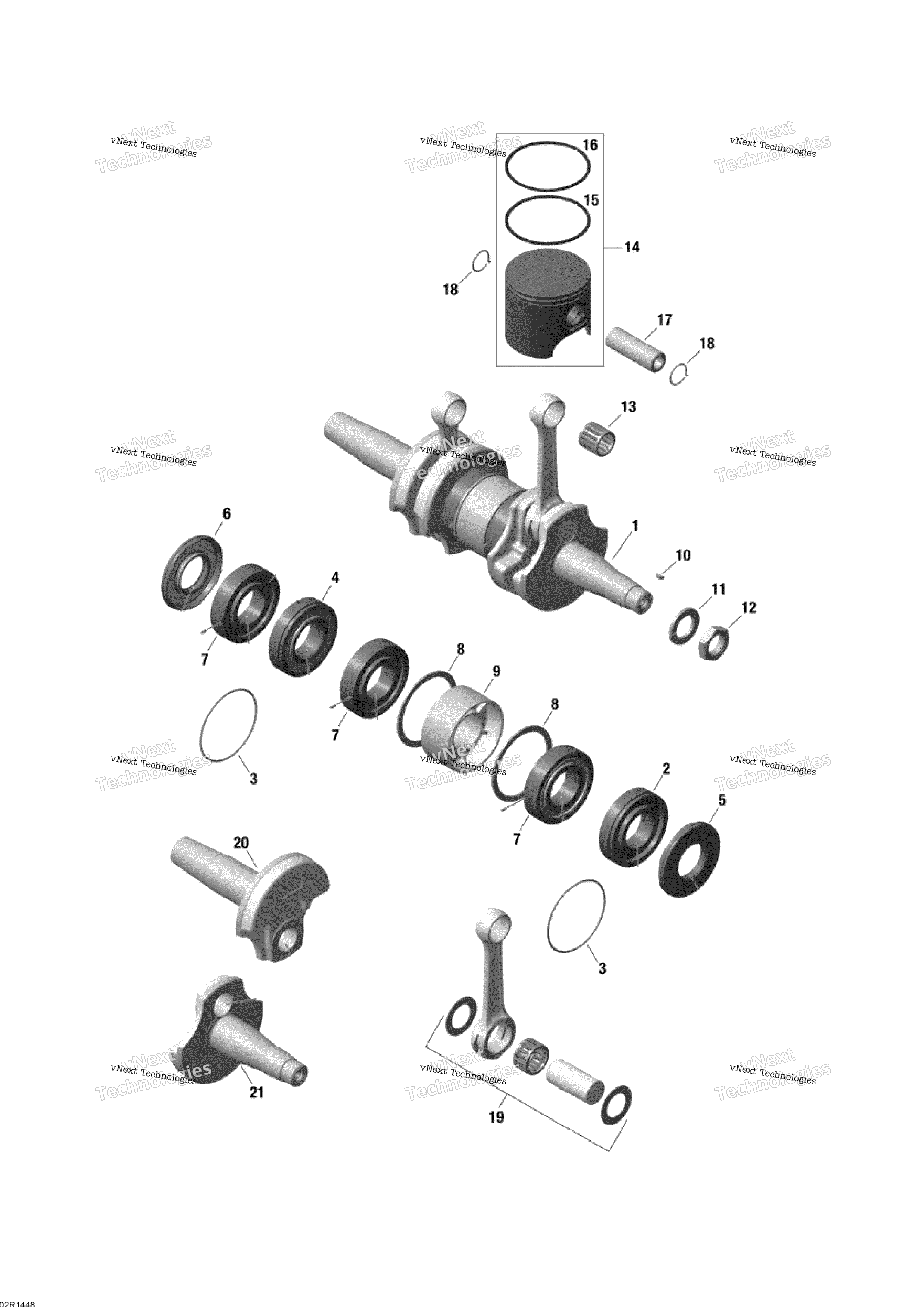 Коленчатый вал And Pistons