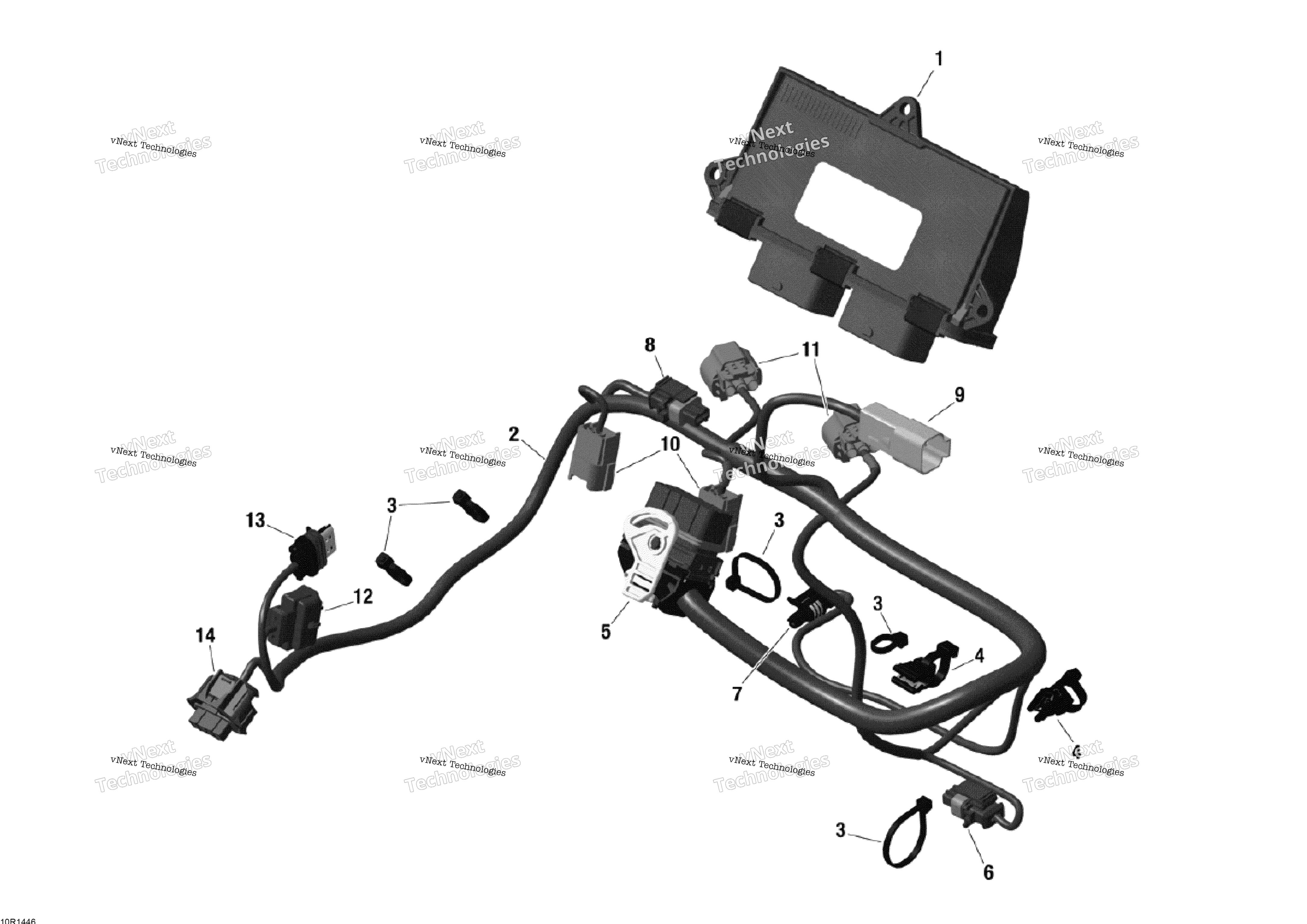 Двигатель Harness And Electronic Module
