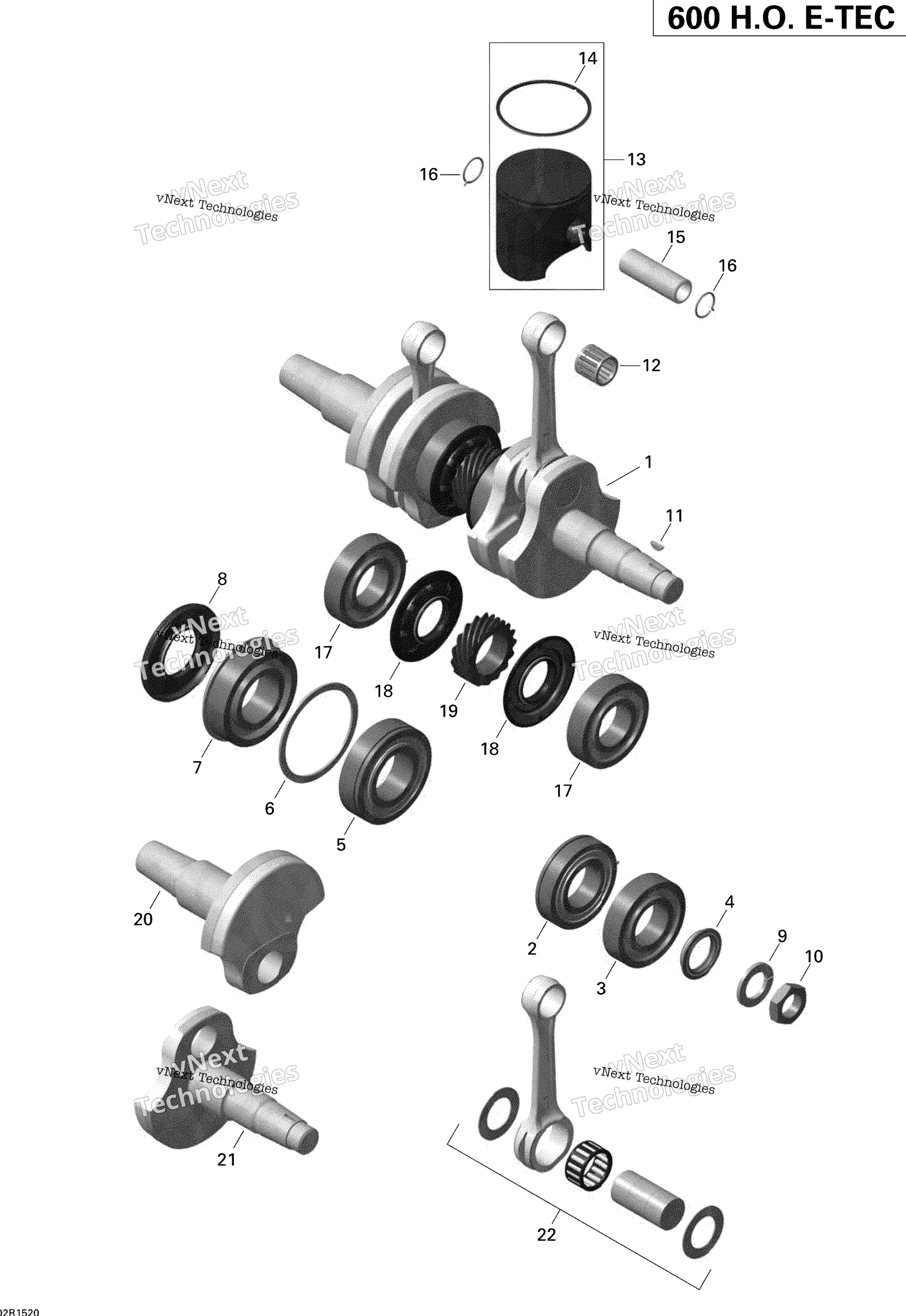 Коленчатый вал And Pistons