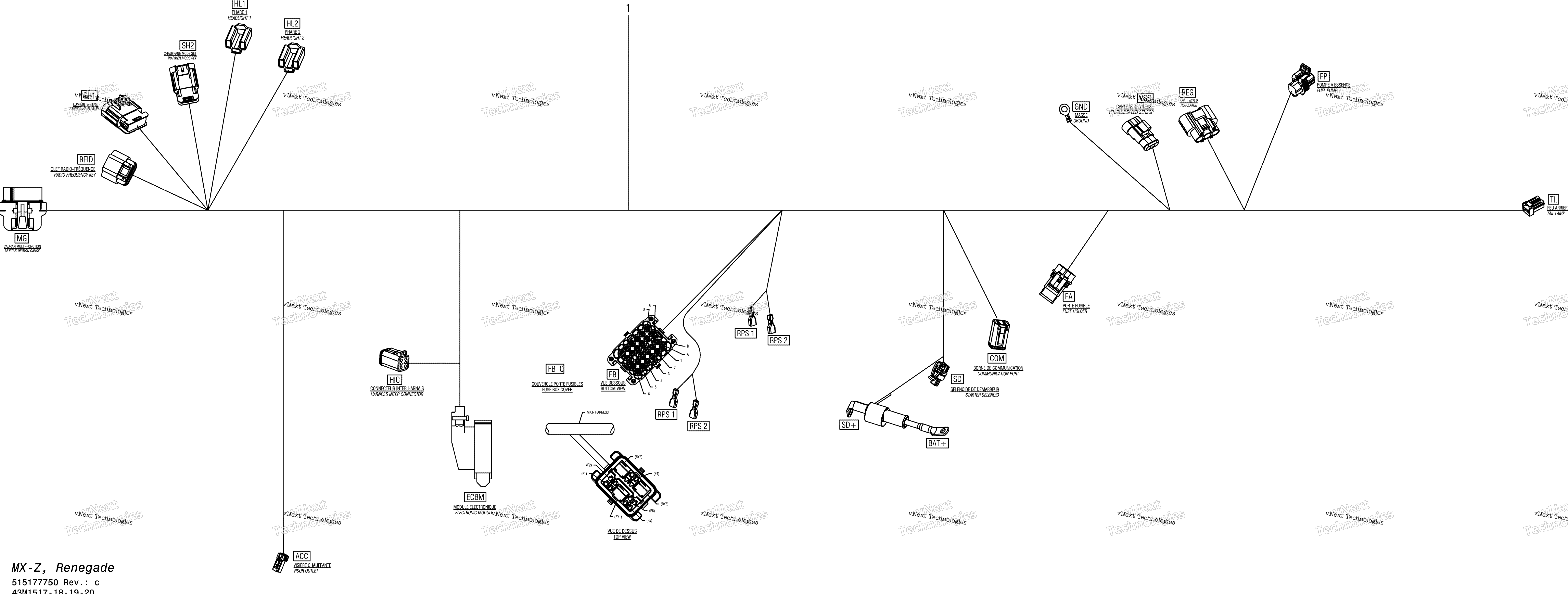 Электрооборудование Harness Main