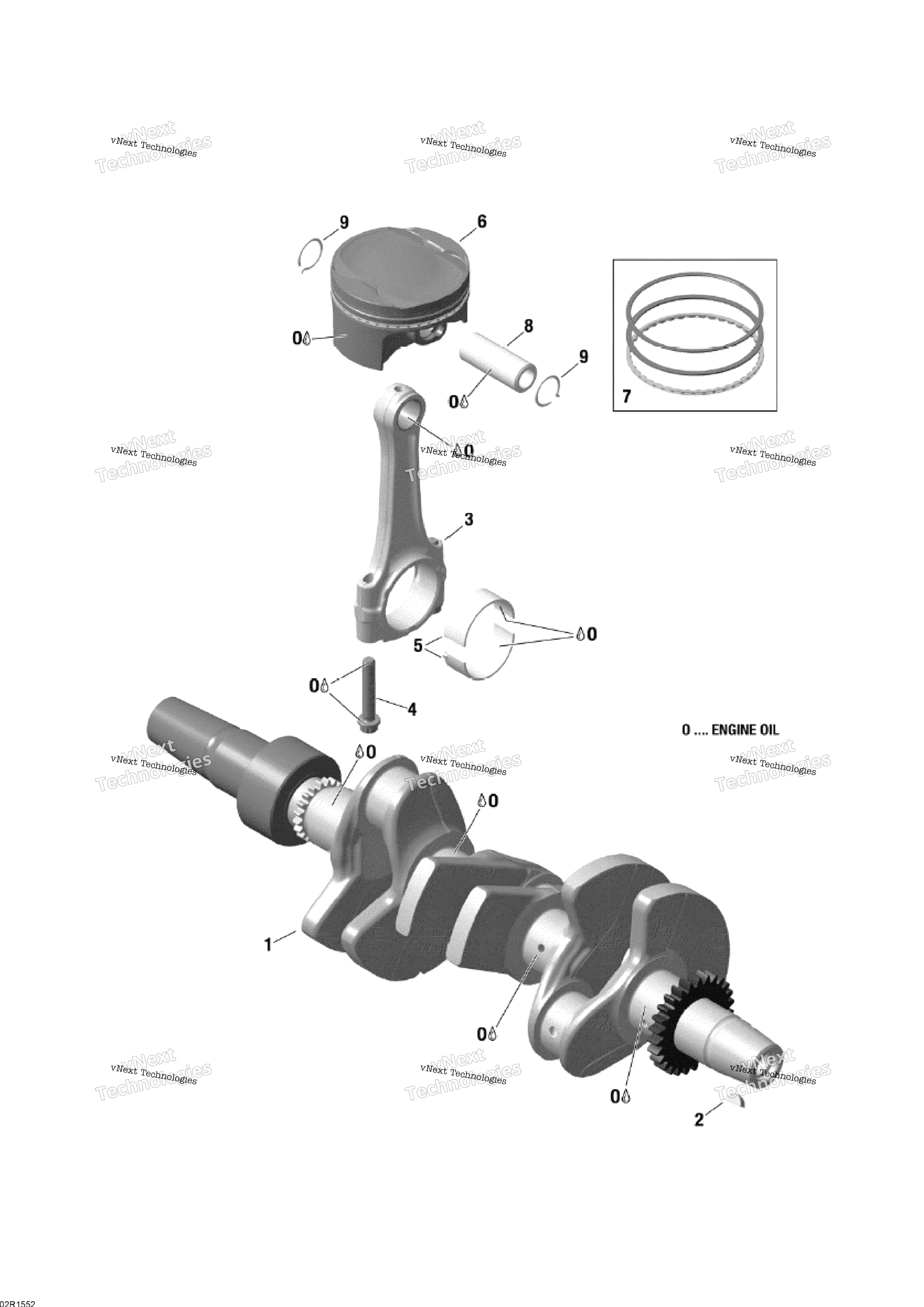 Коленчатый вал And Pistons