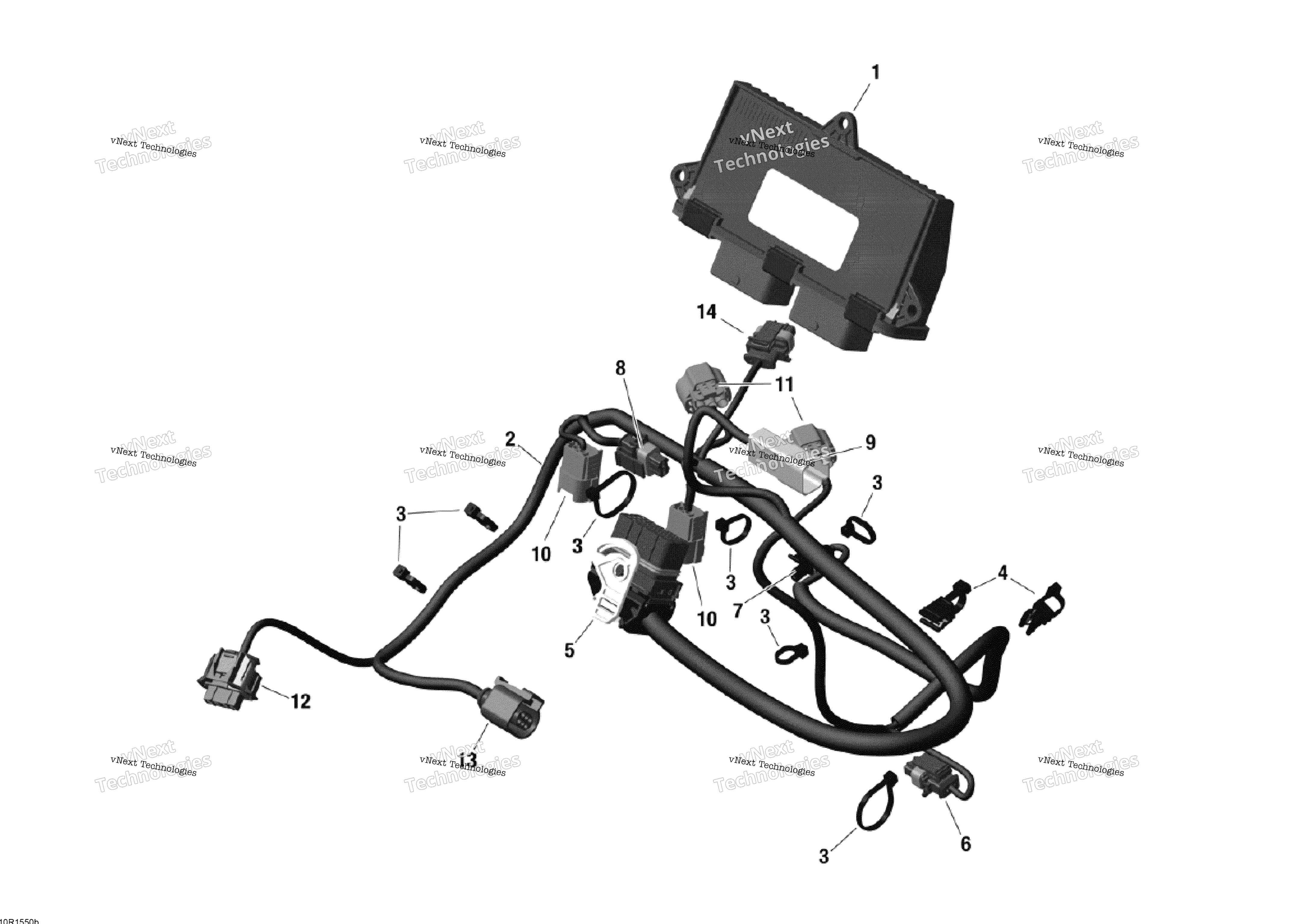 Двигатель Harness And Electronic Module (Itc)