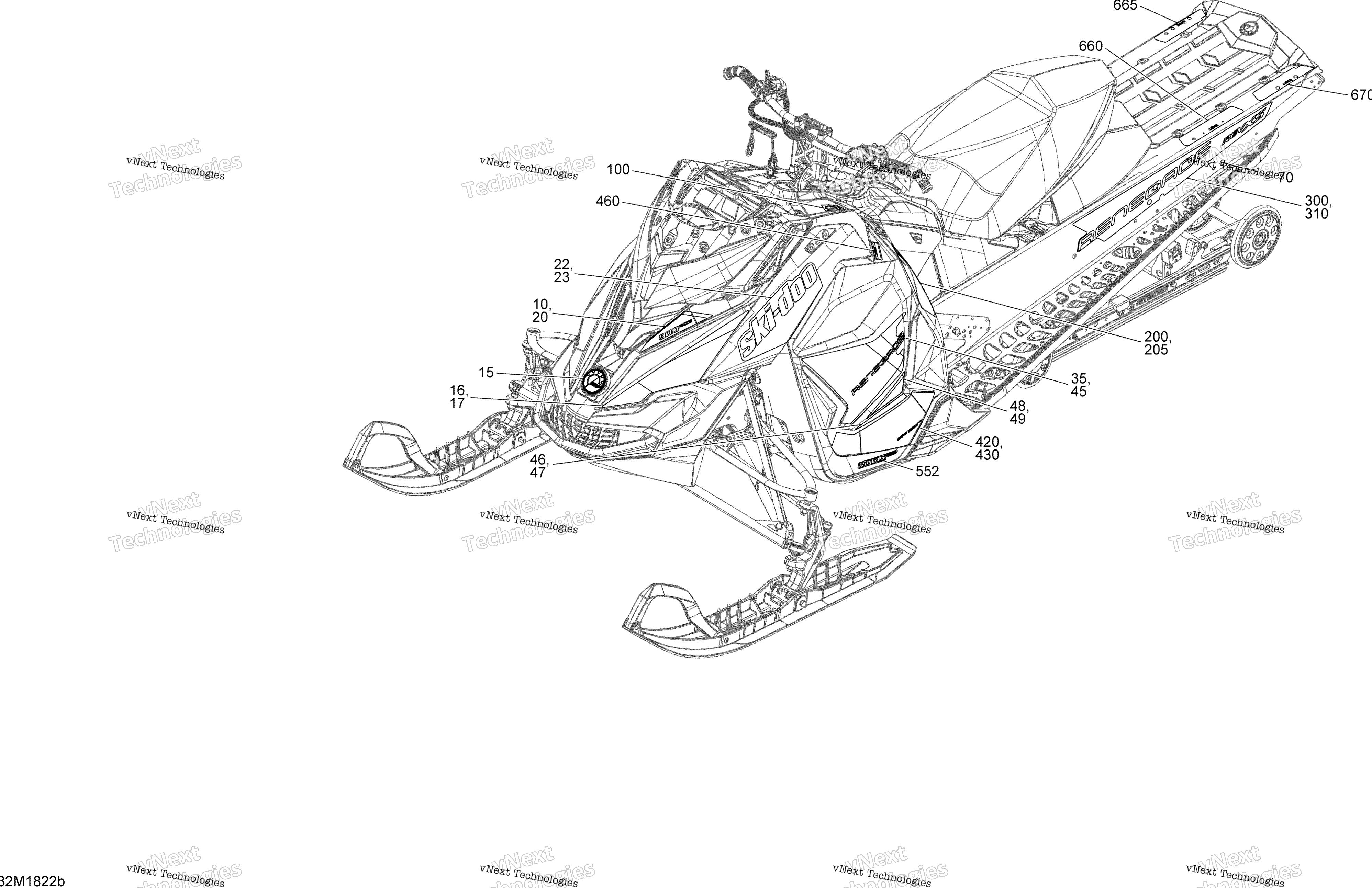 Наклейки Renegade - 900 Ace - Package Adrenaline