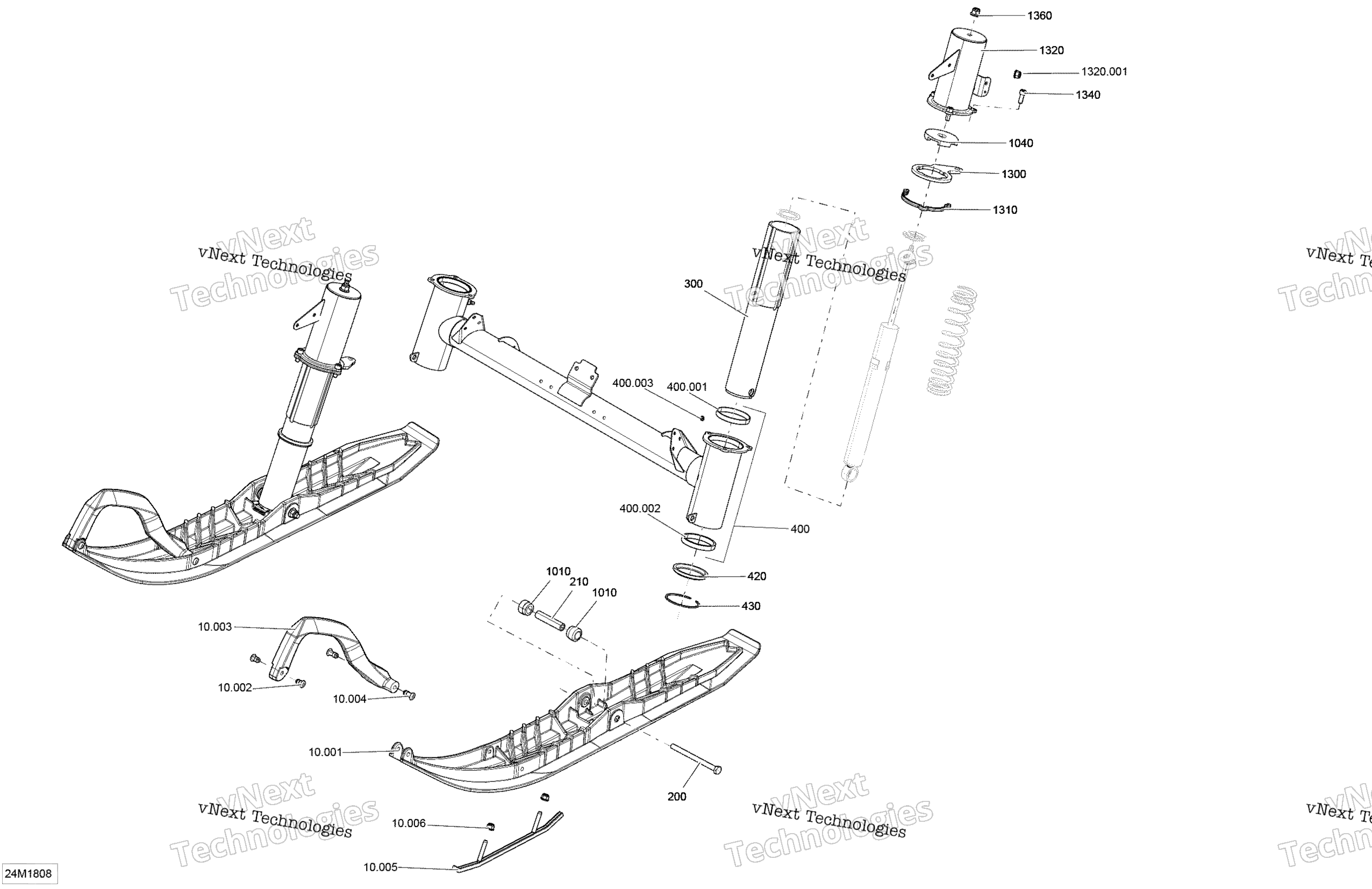 Передняя часть Suspension And Ski Tundra