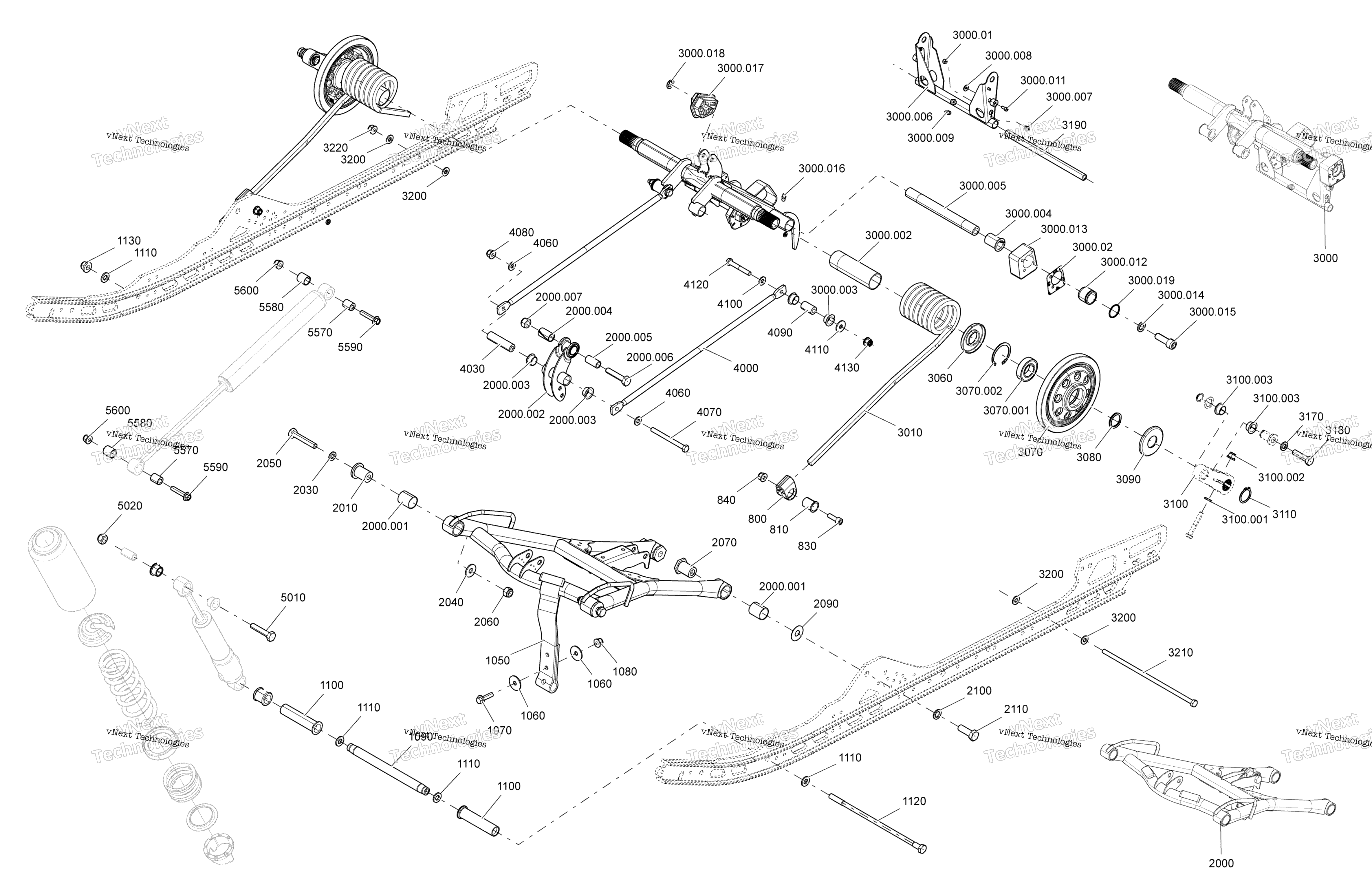 Задняя часть Suspension Grand Touring - Package Le - Superior