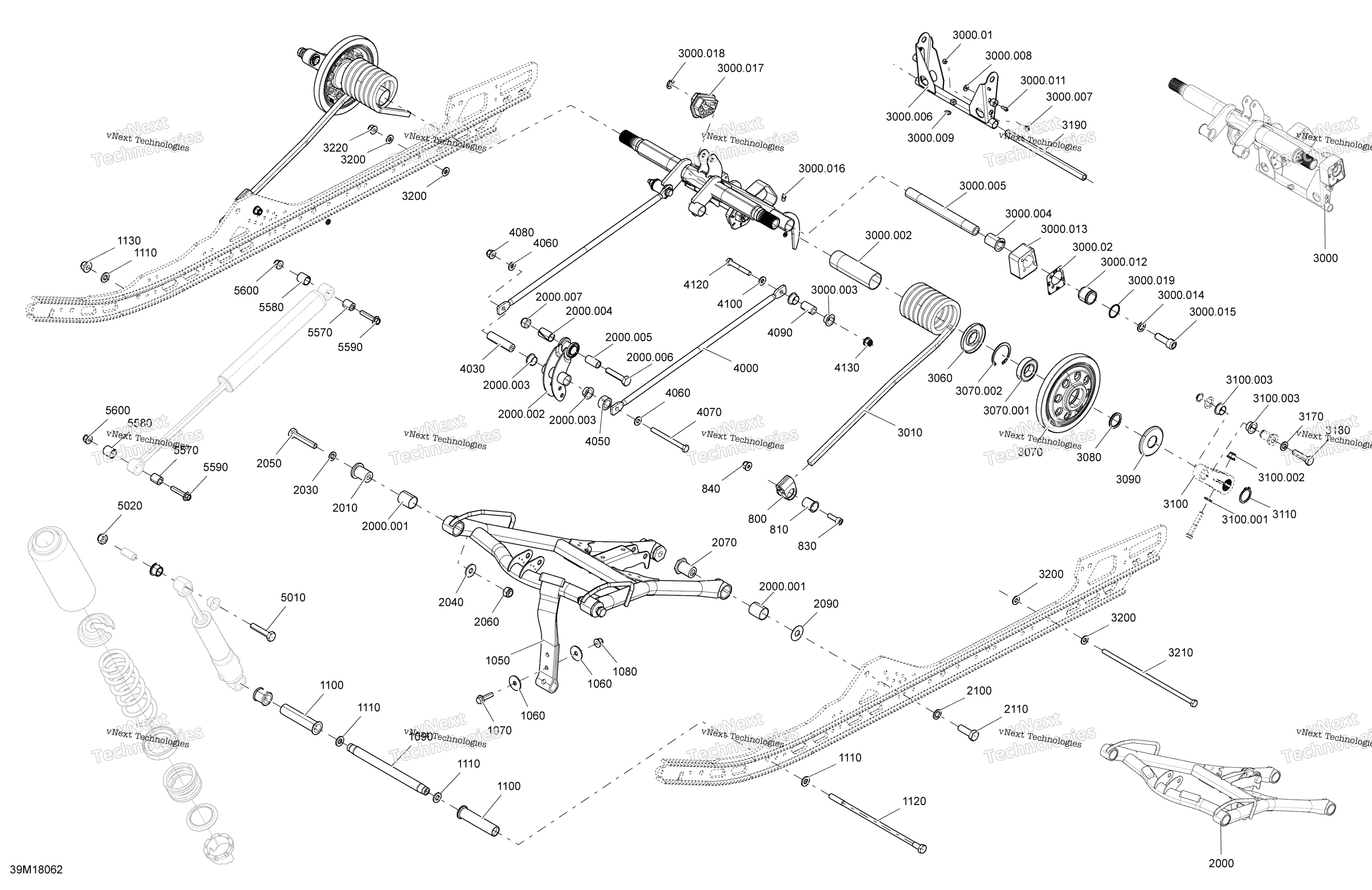 Задняя часть Suspension Grand Touring - Package Se - Superior
