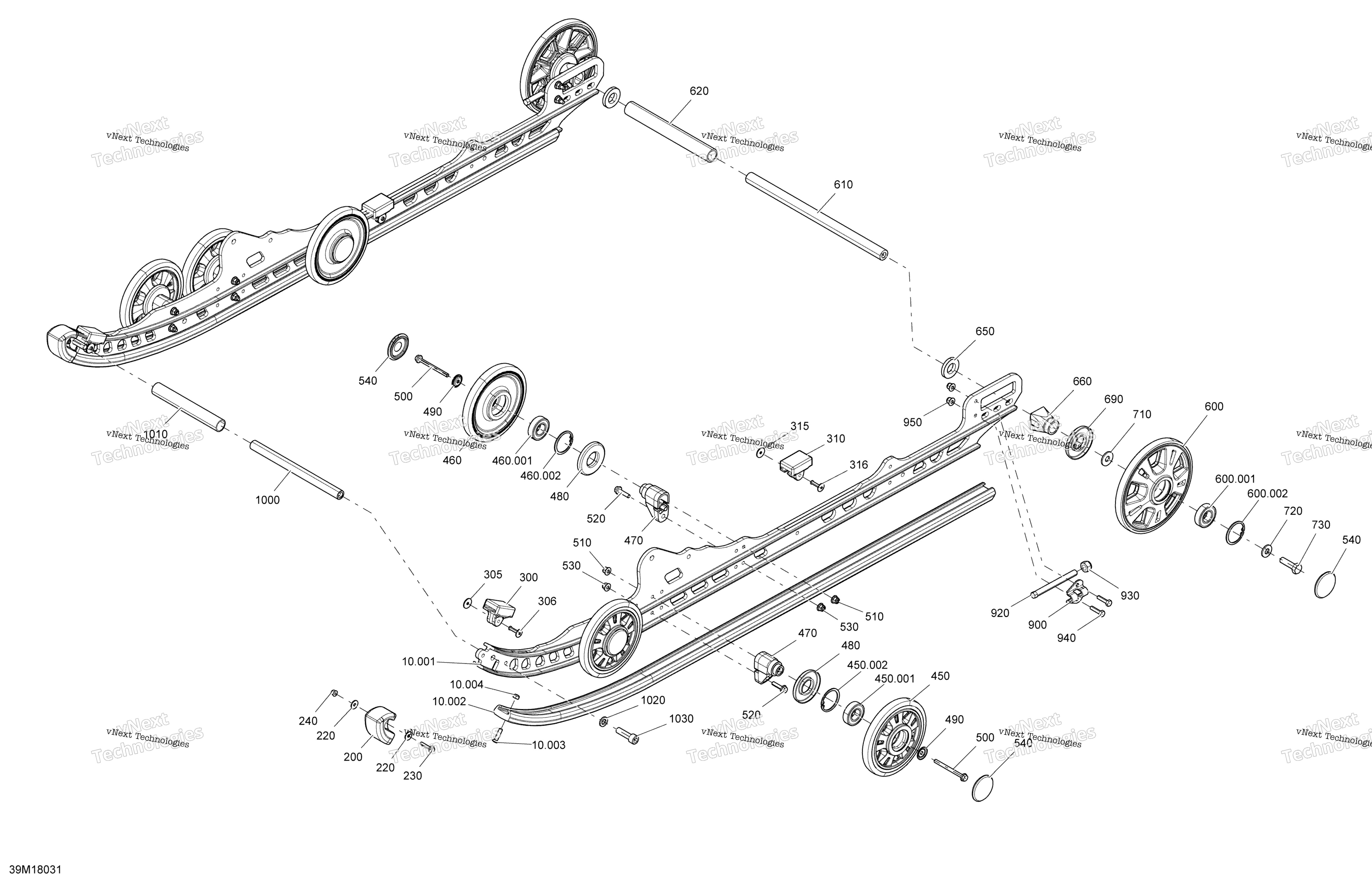 Задняя часть Suspension Tundra - Package Sport - Inferior
