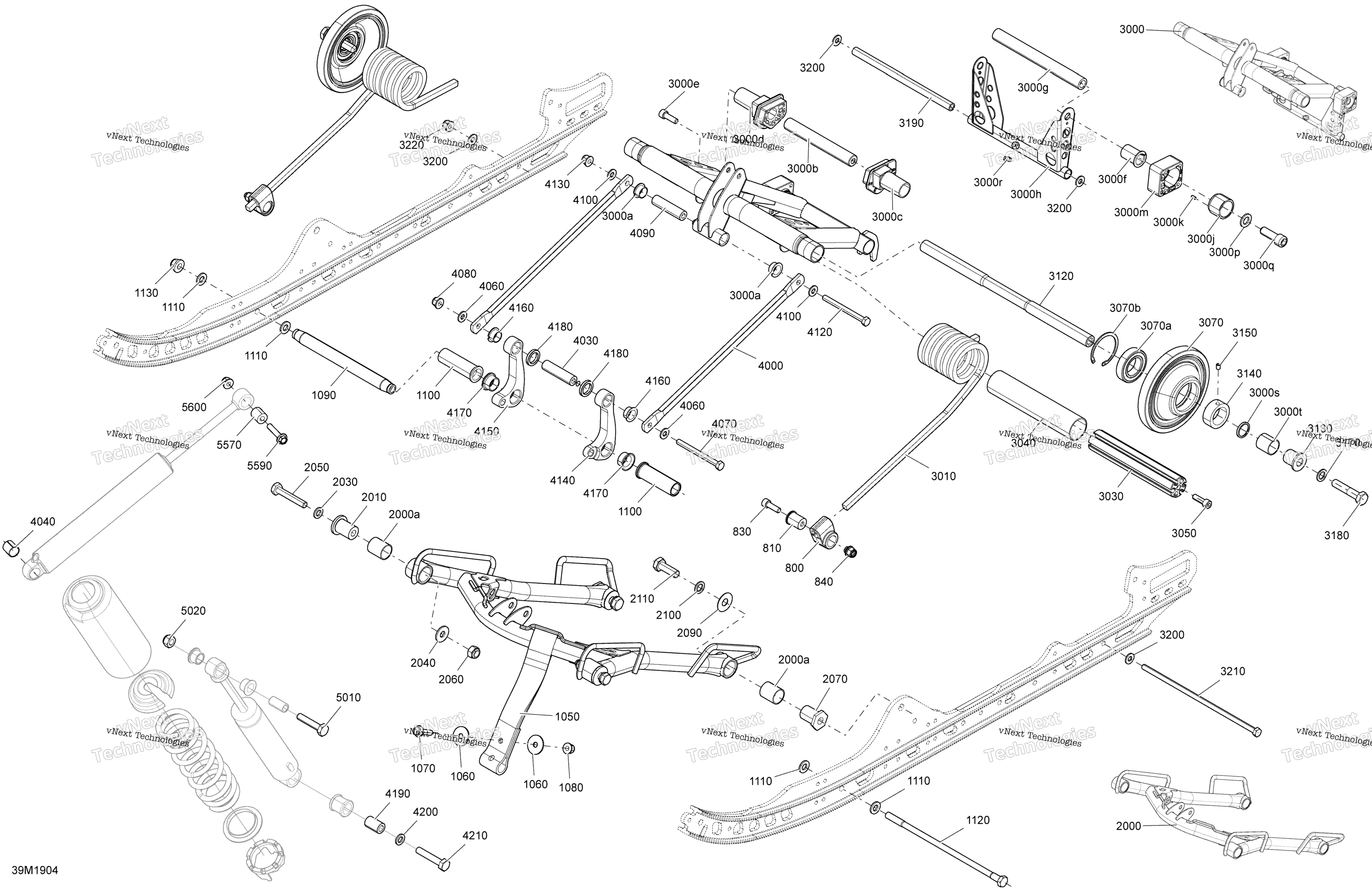 Задняя часть Suspension - Sport - Upper Section