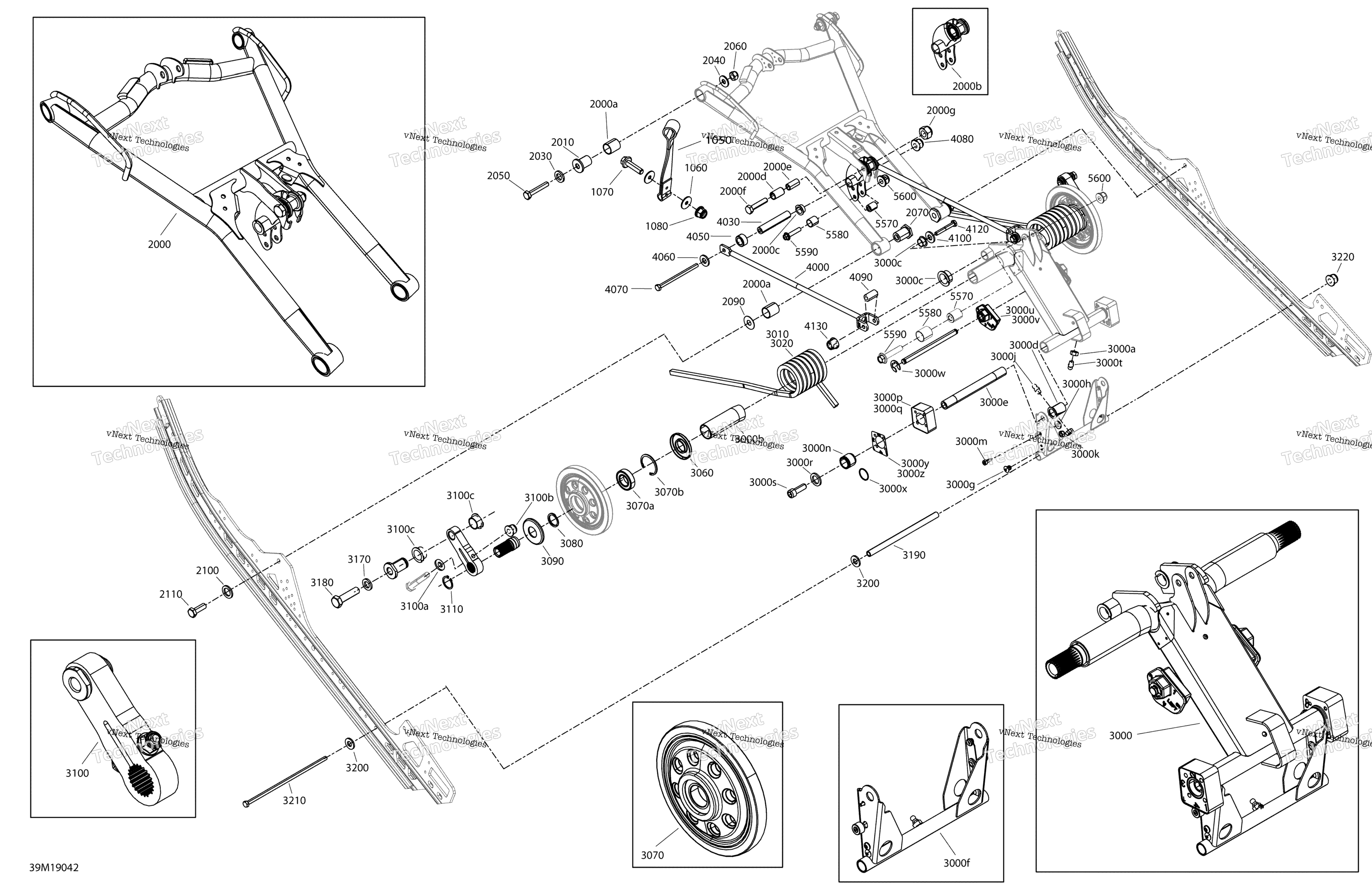Задняя часть Suspension - Enduro - Upper Section