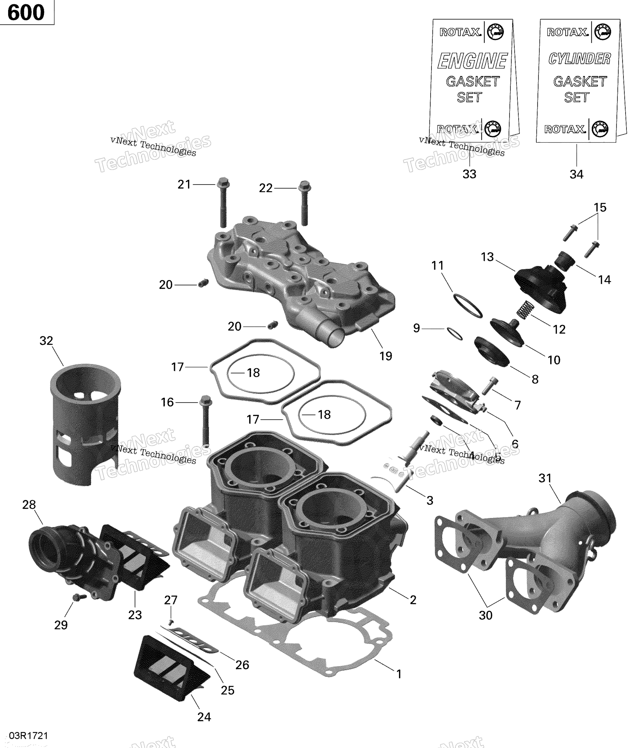 Цилиндр And Cylinder Head - 600 Carb
