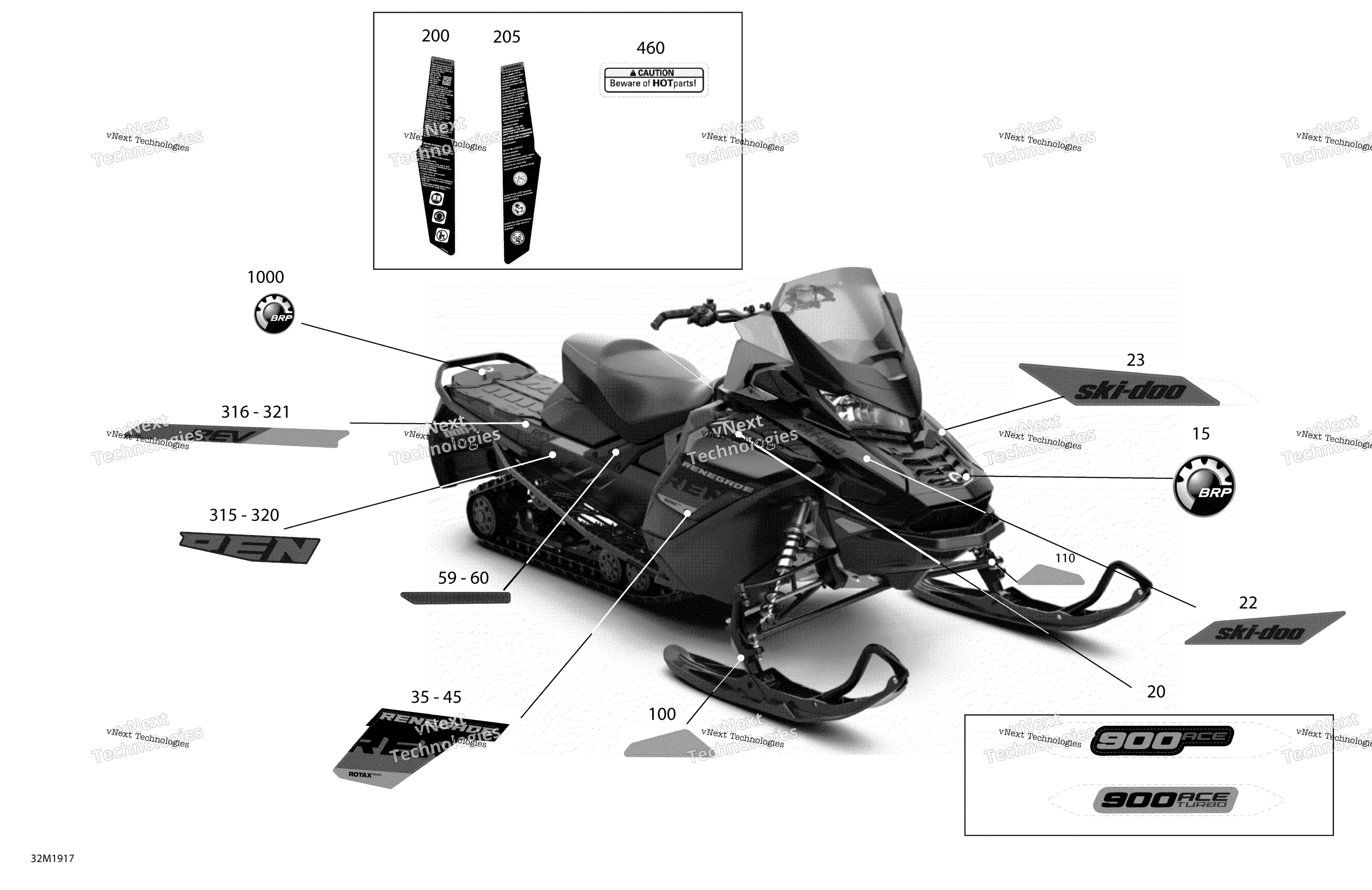 Наклейки - 900 Ace - Package Adrenaline