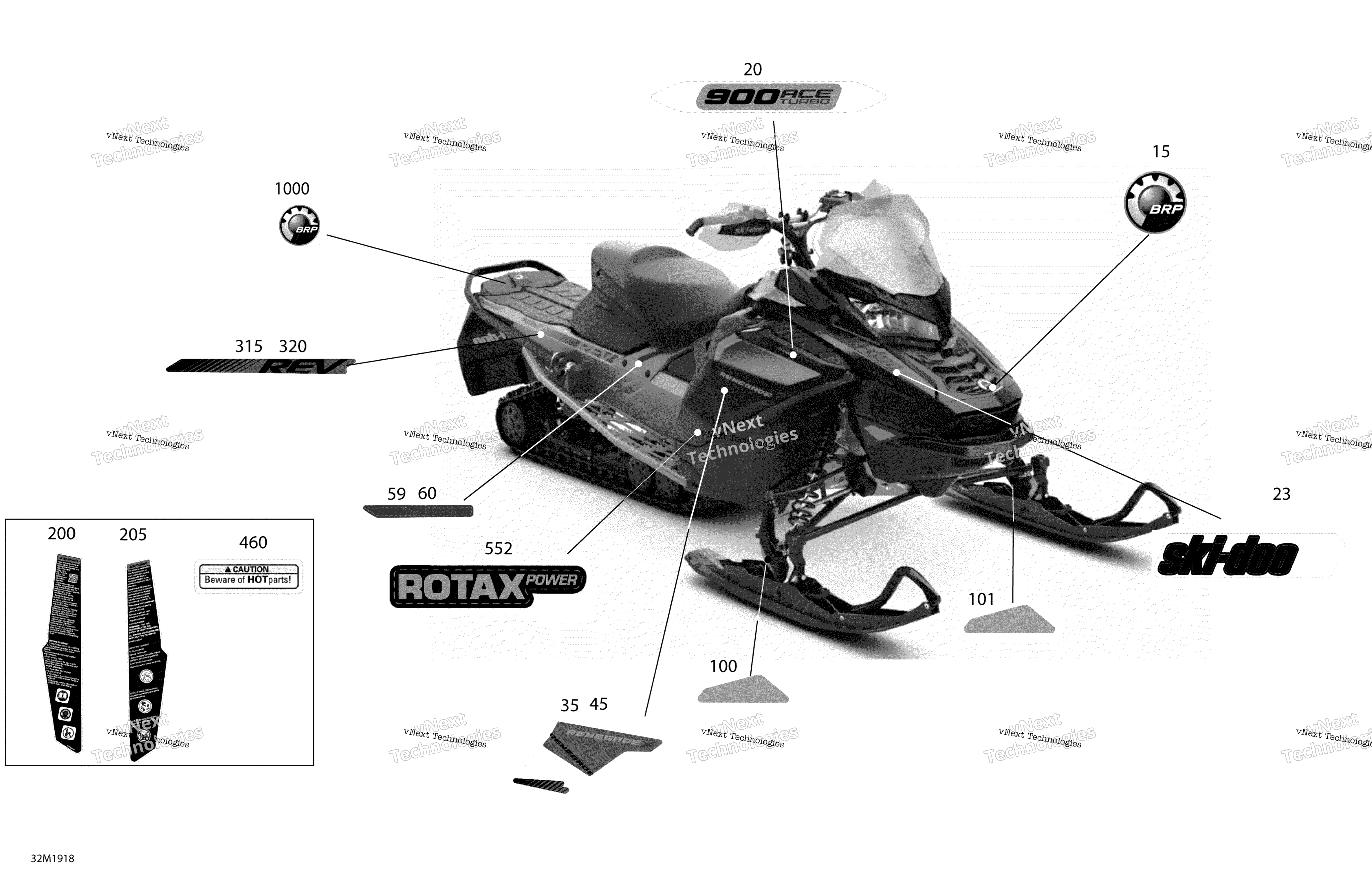 Наклейки - 900 Ace Turbo - Package X
