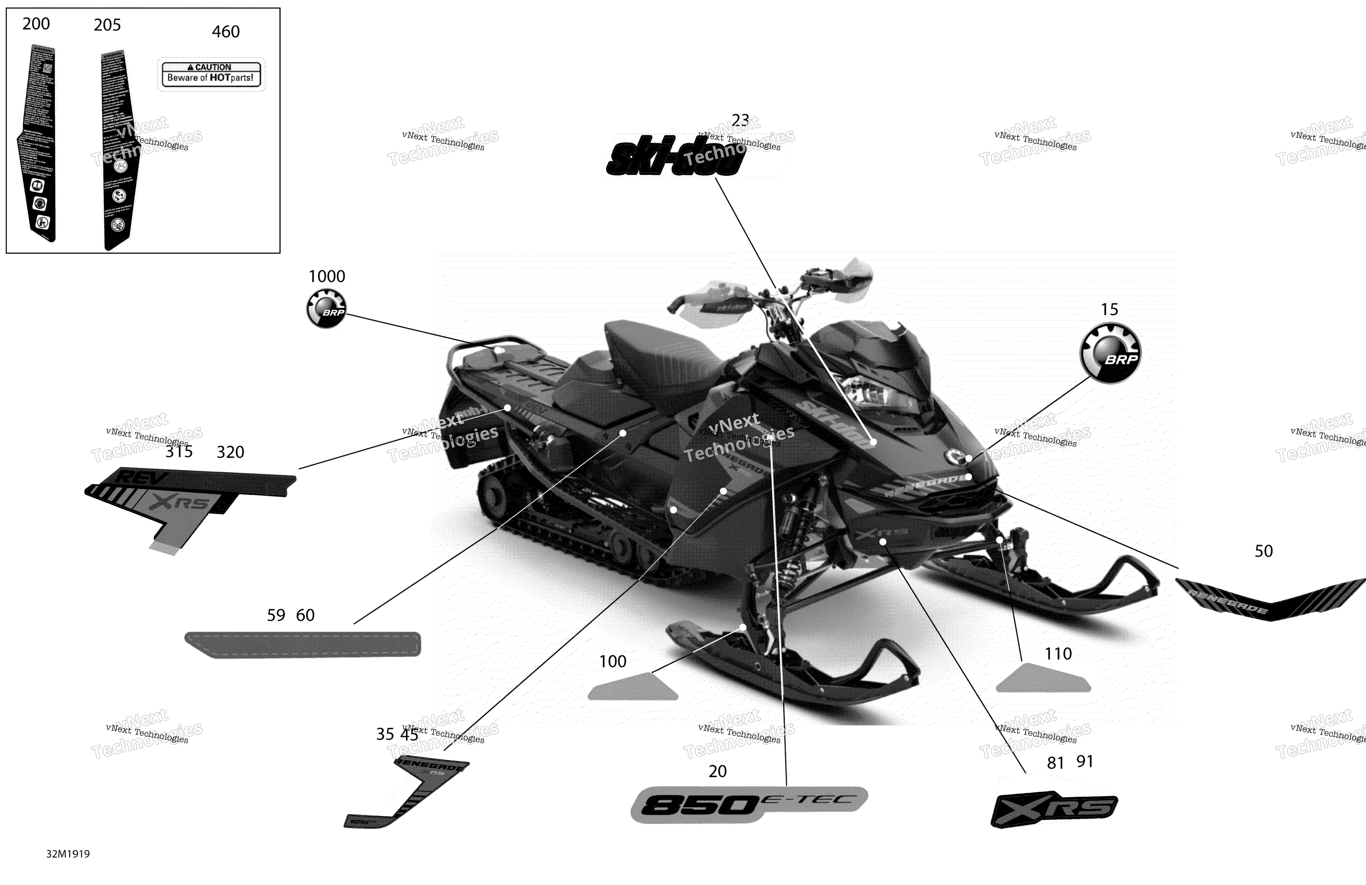 Наклейки - 900 Ace Turbo - Package Xrs