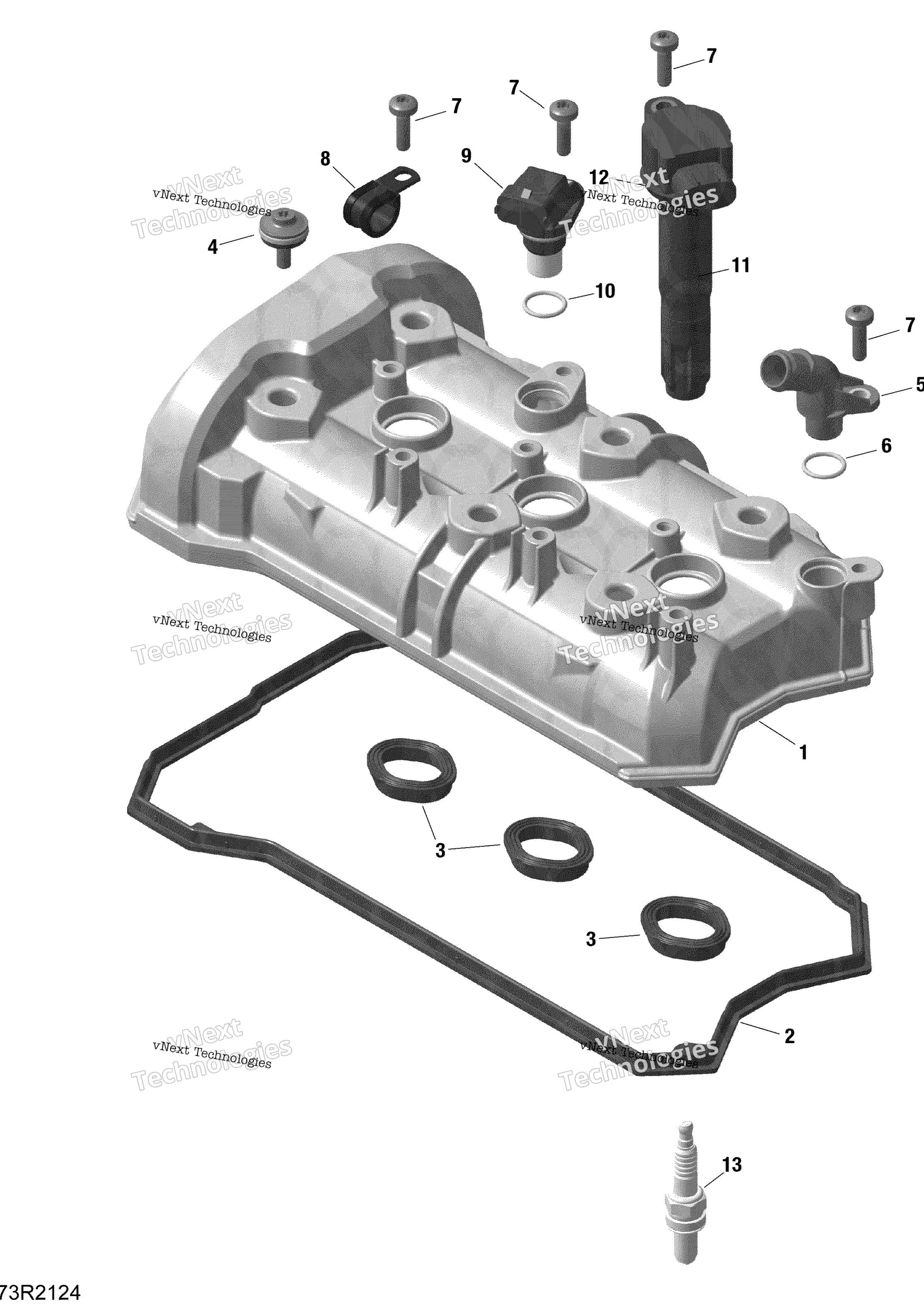 Rotax клапан крышка