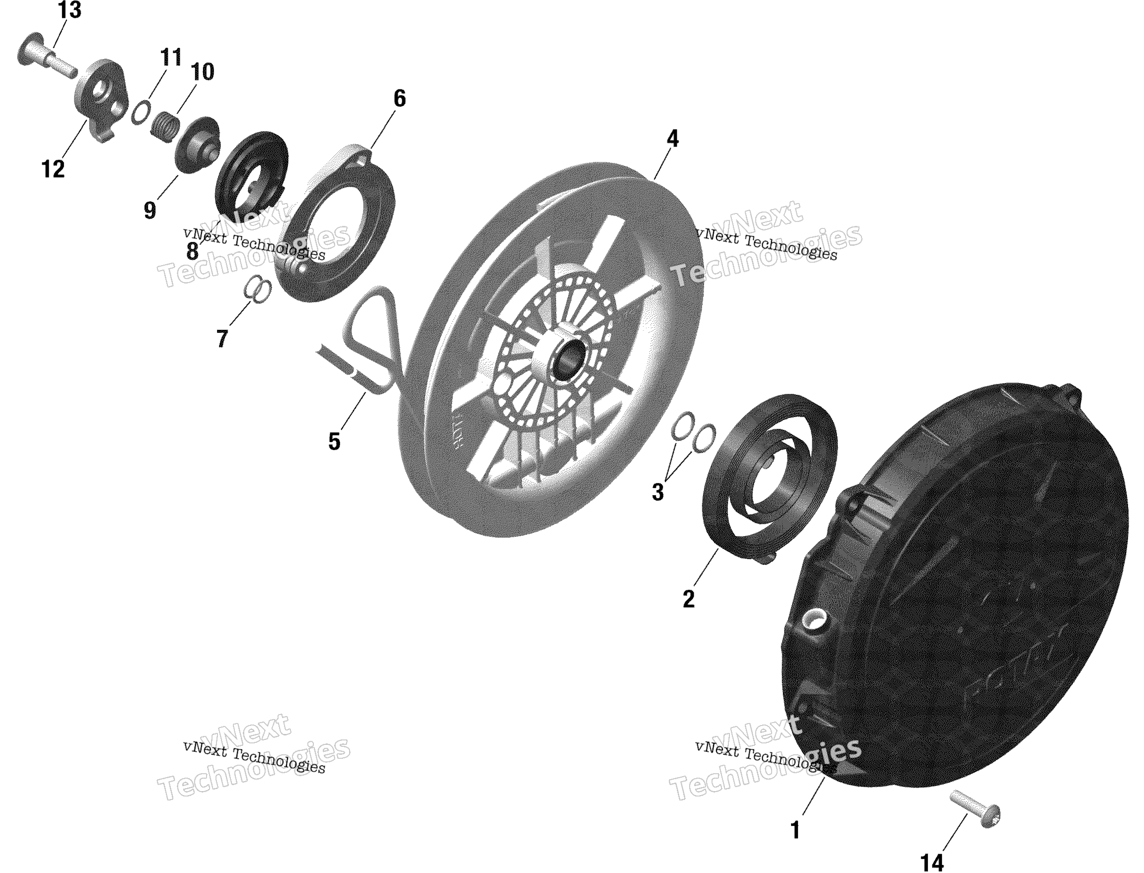 Rotax Rewind Starter