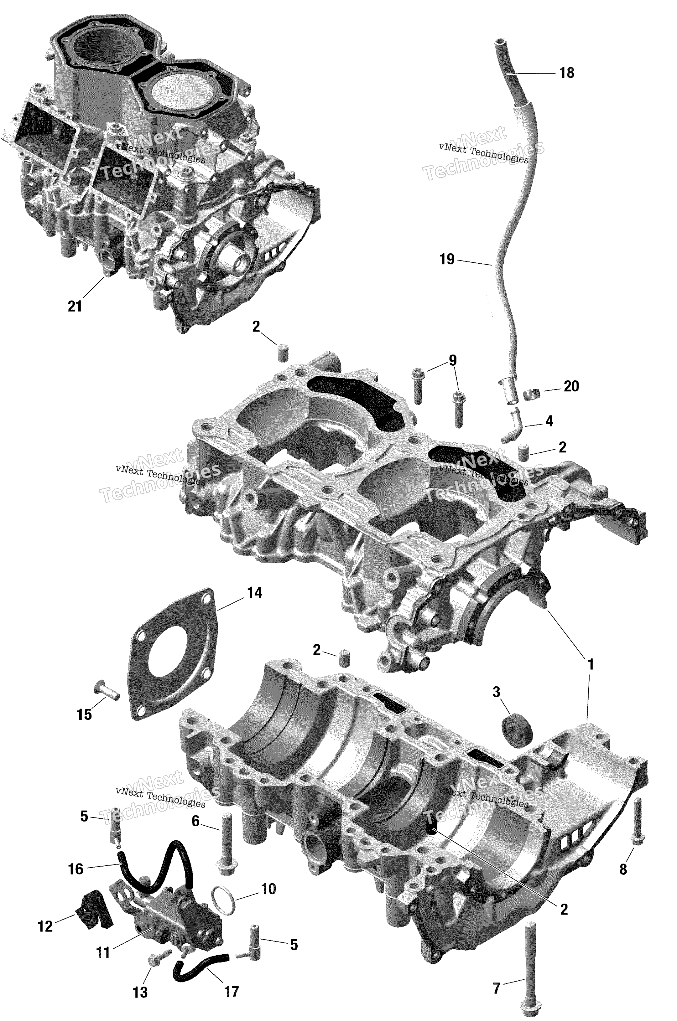 Rotax Crankcase