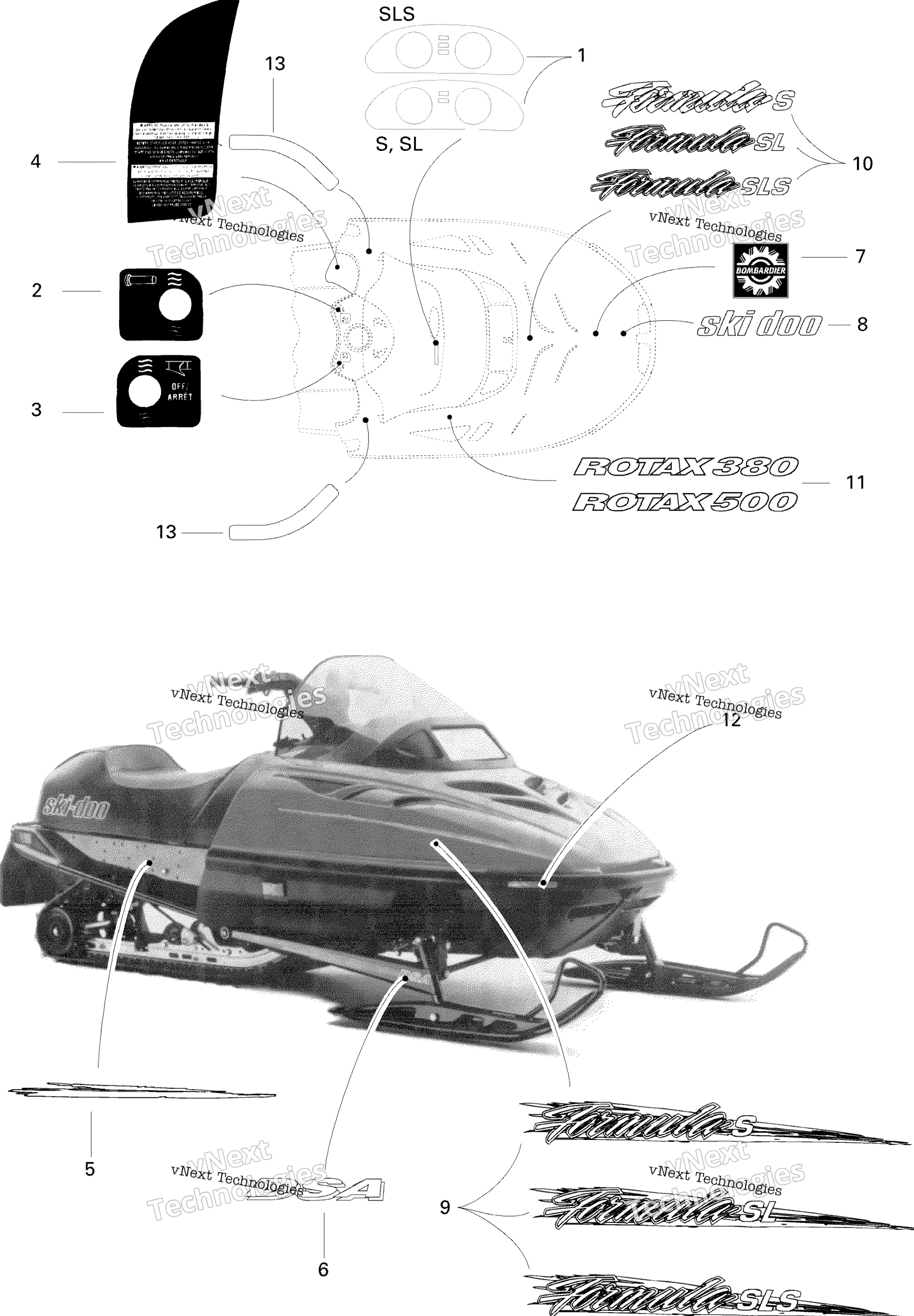 Наклейки Formula S