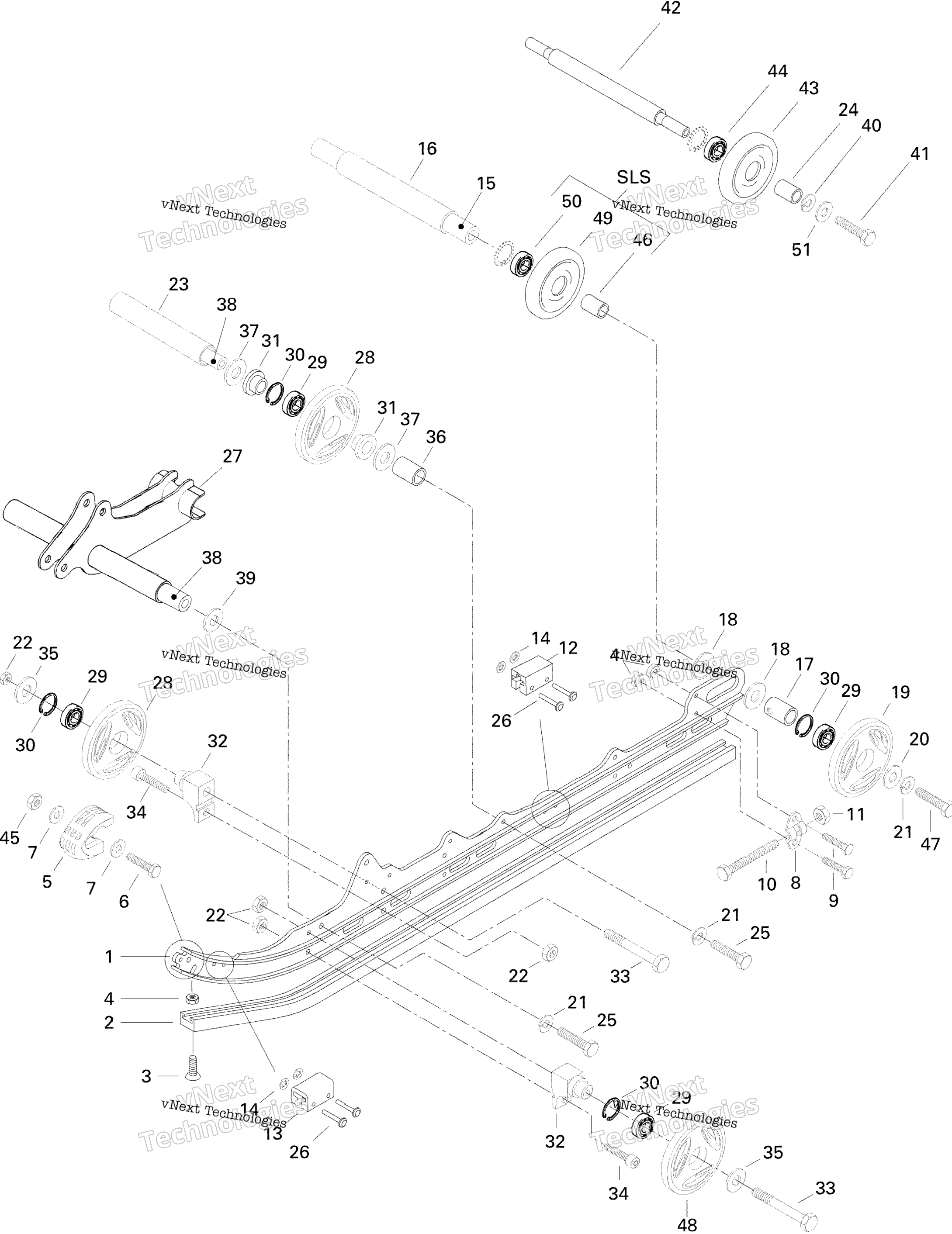 Задняя часть Suspension Formula Sls