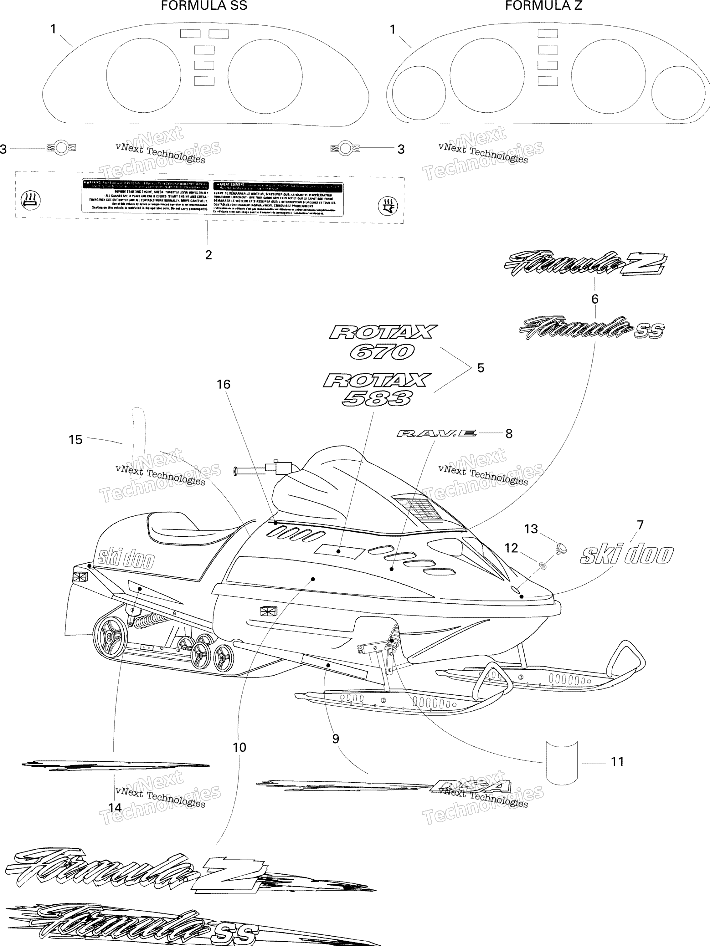 Наклейки Formula Z