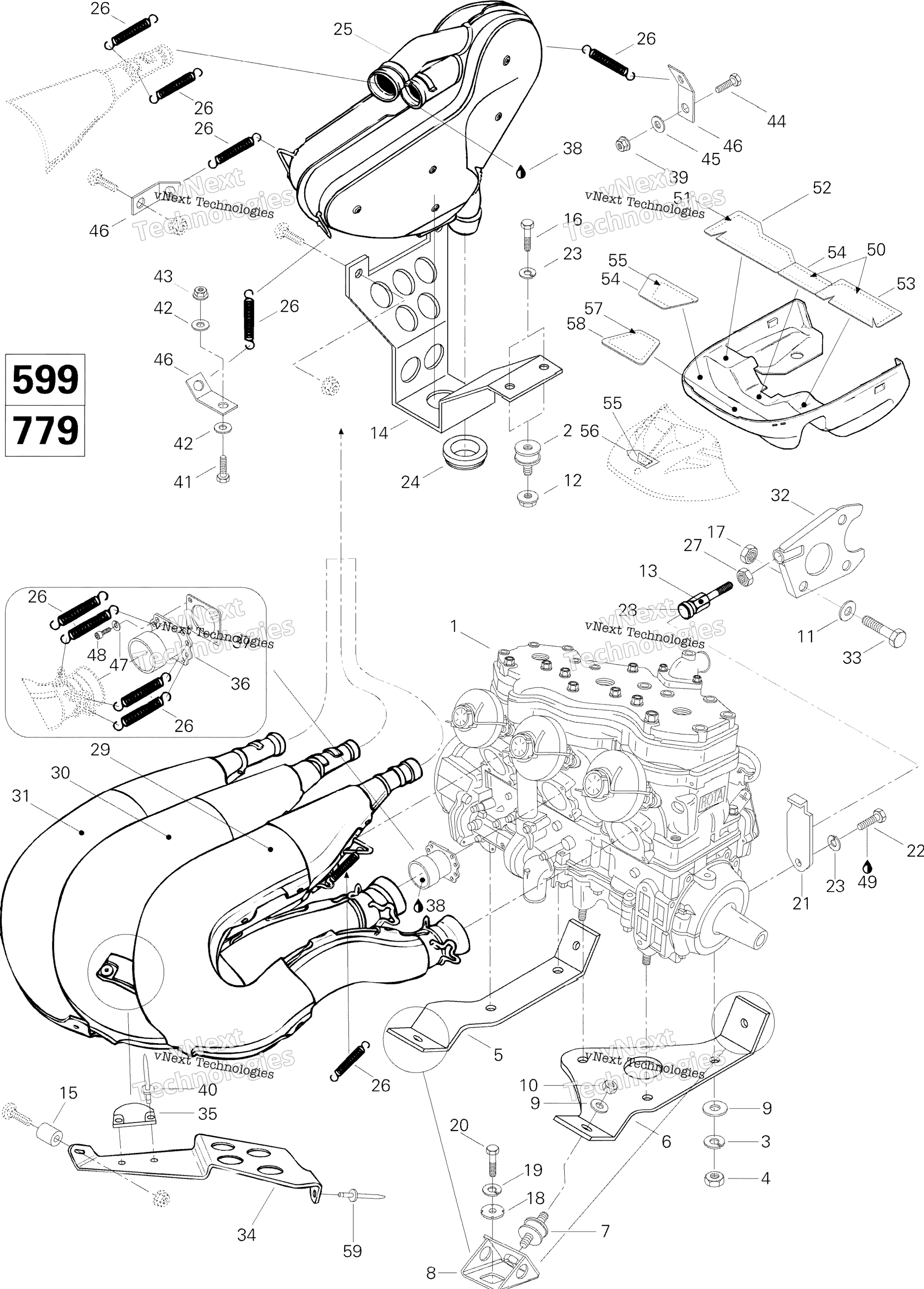 Двигатель And Engine Support 779