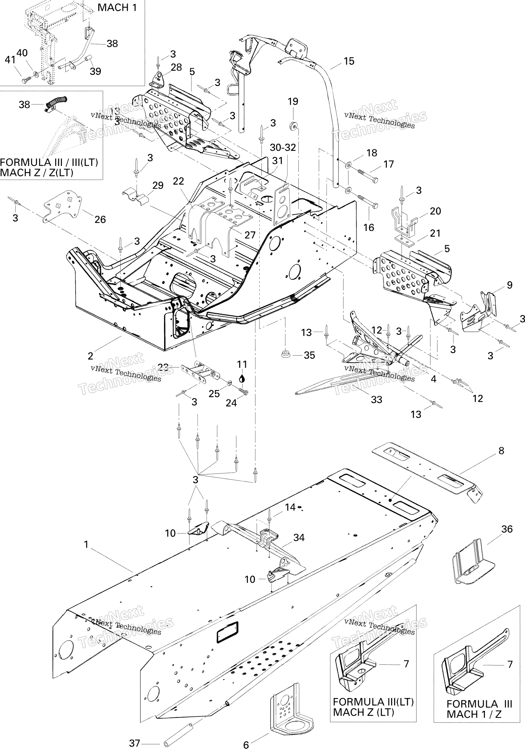 Рама And Components Mach Z Lt