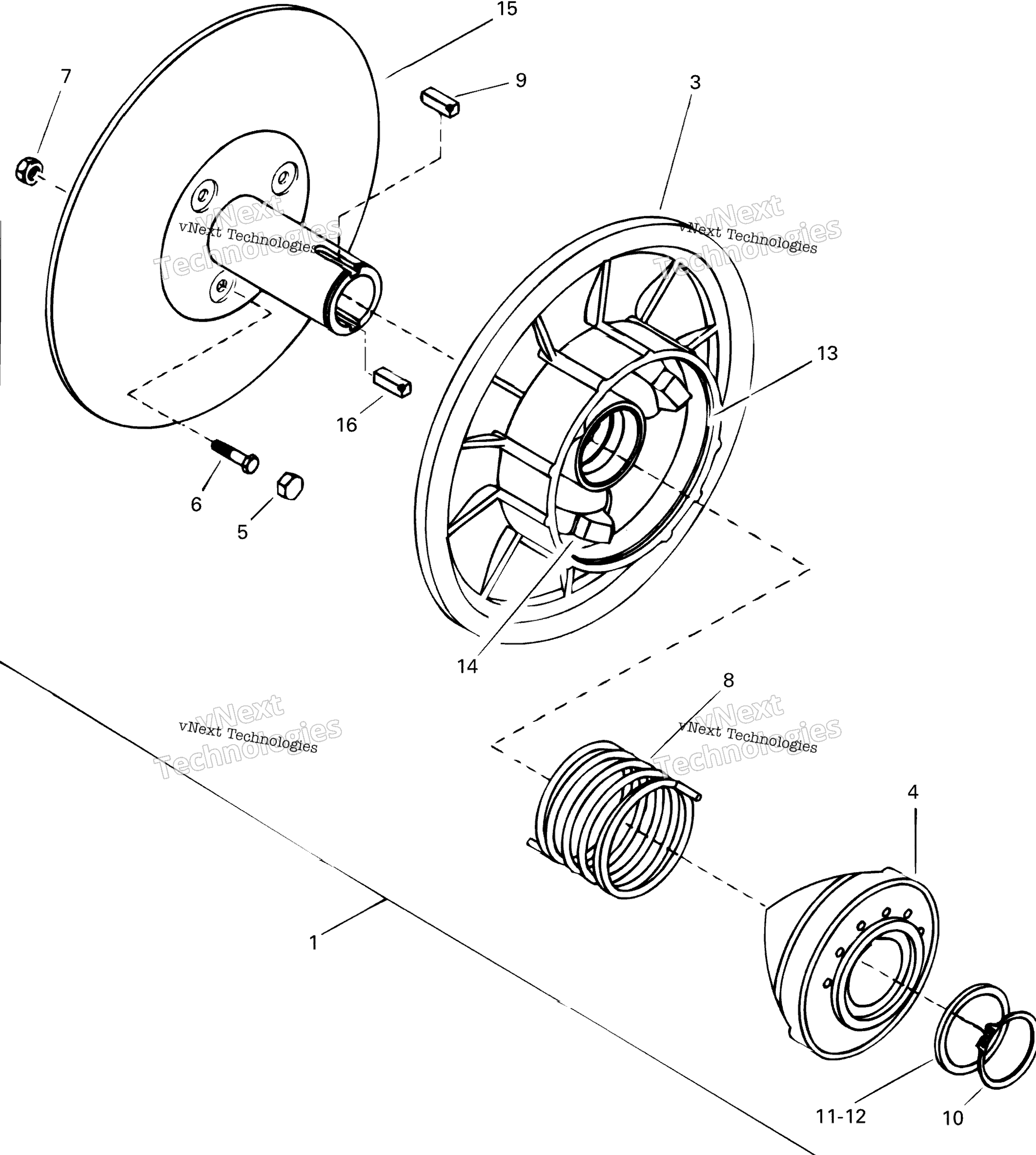 Ведомый Pulley