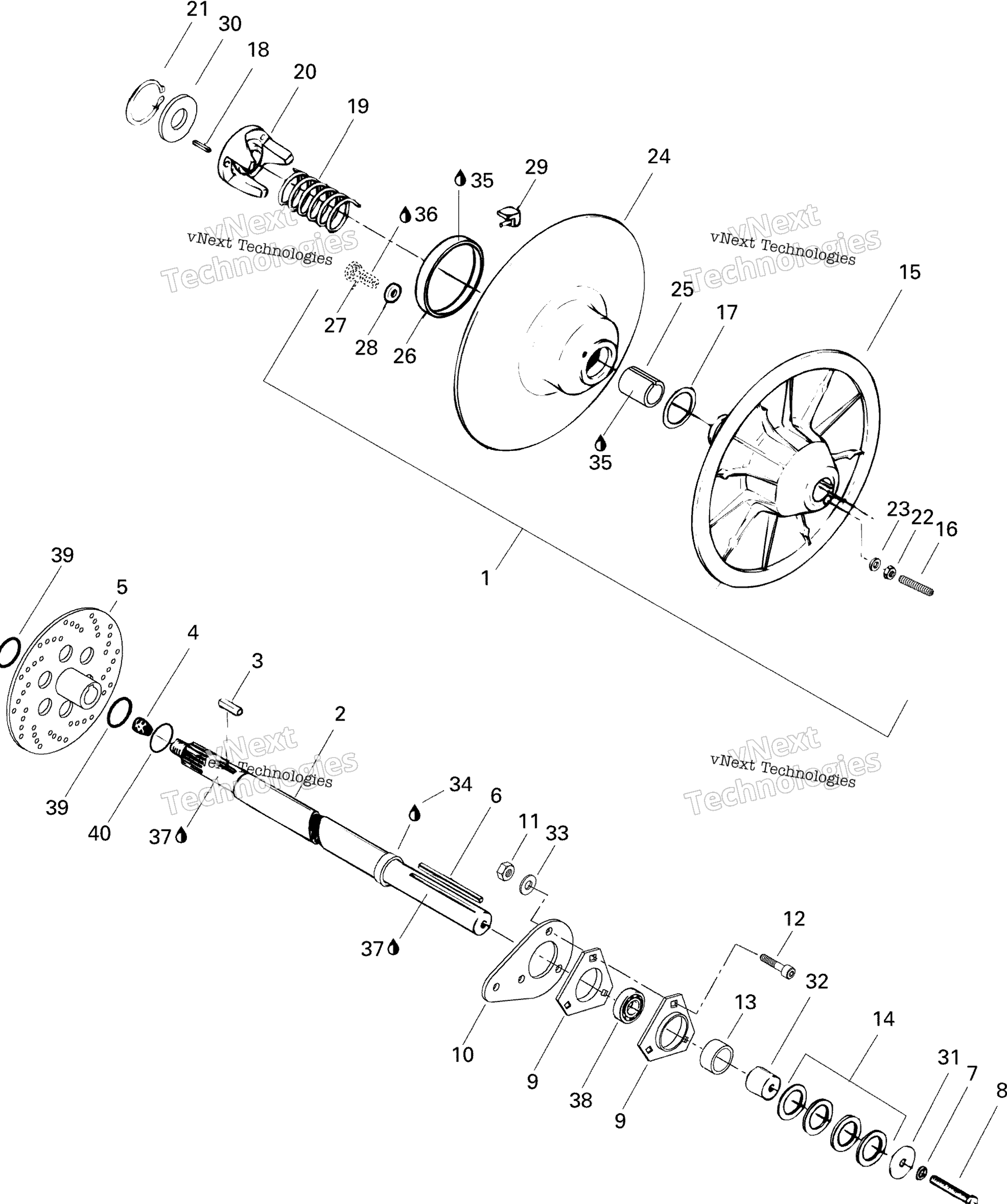 Ведомый Pulley 670