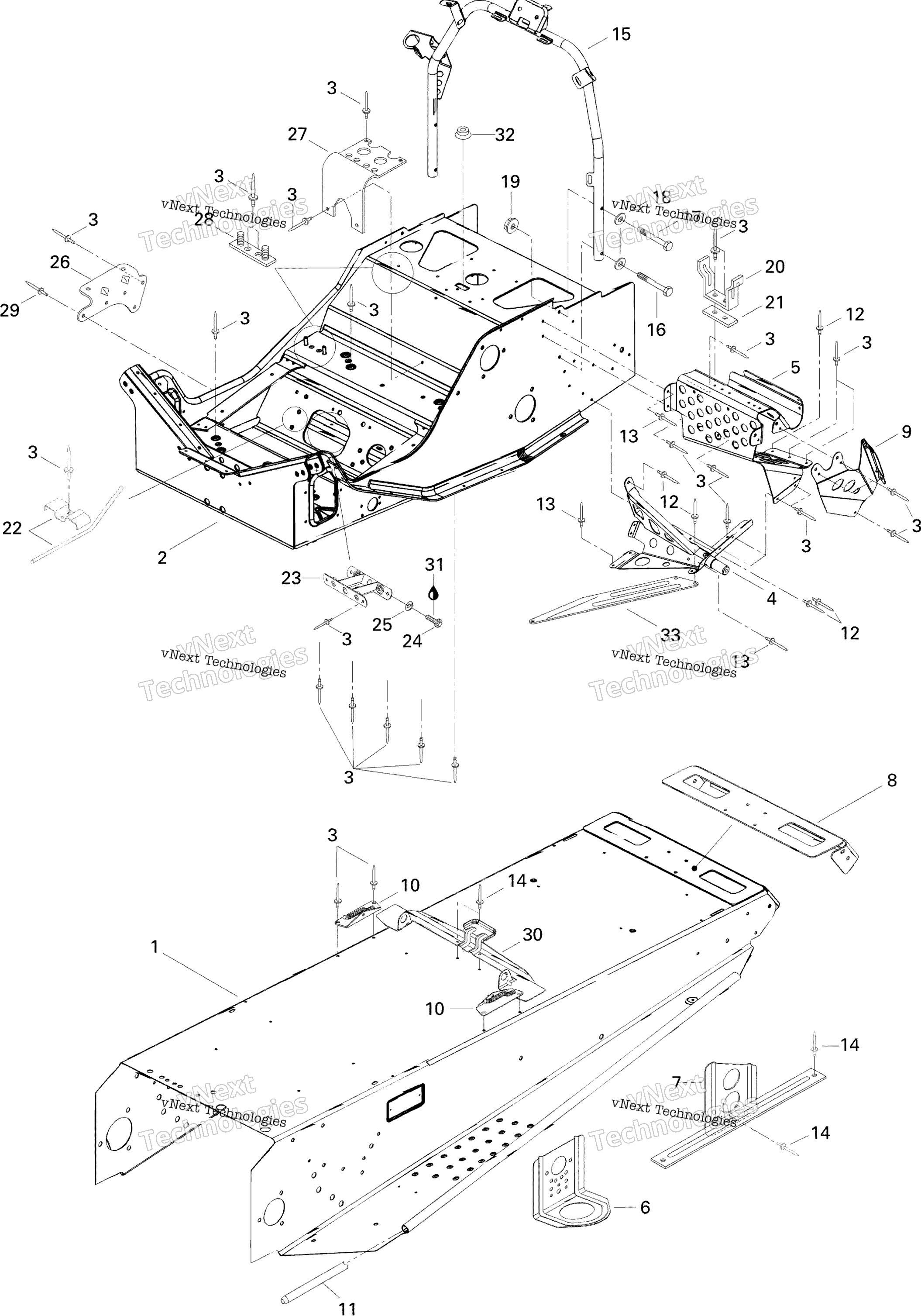 Рама And Components 583, 670