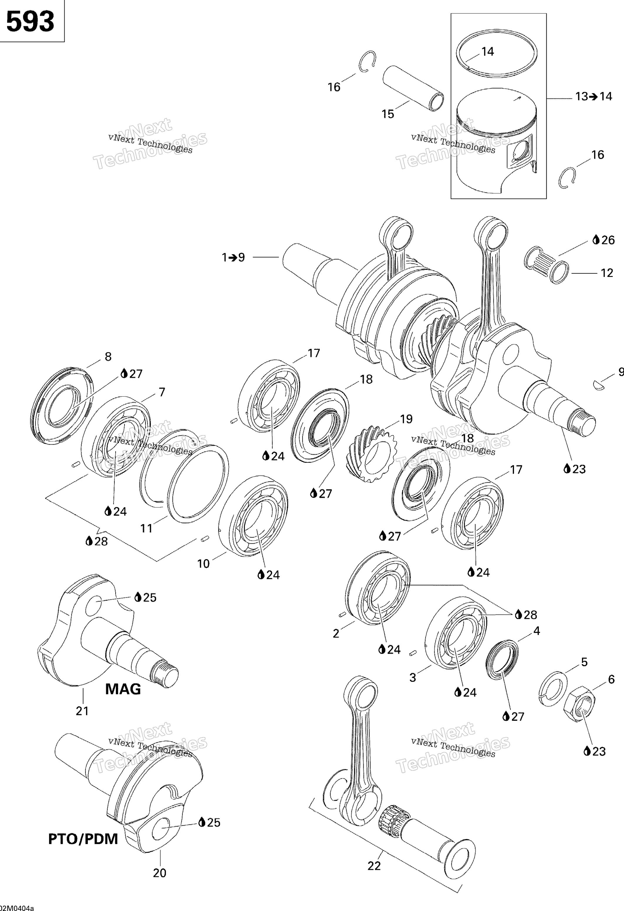 Коленчатый вал And Pistons (593)